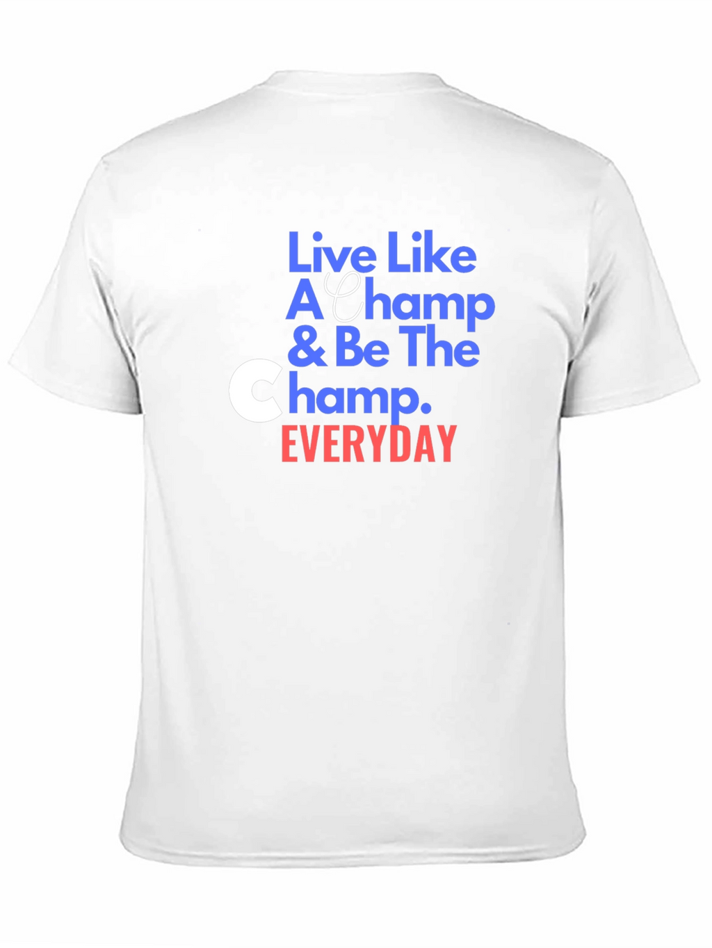 Live Like A Champ Black T-Shirt