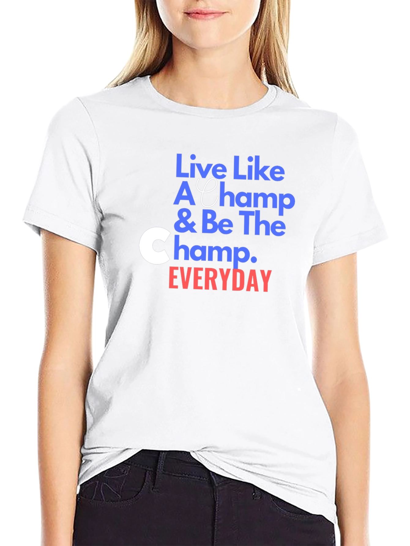 Live Like A Champ Black T-Shirt