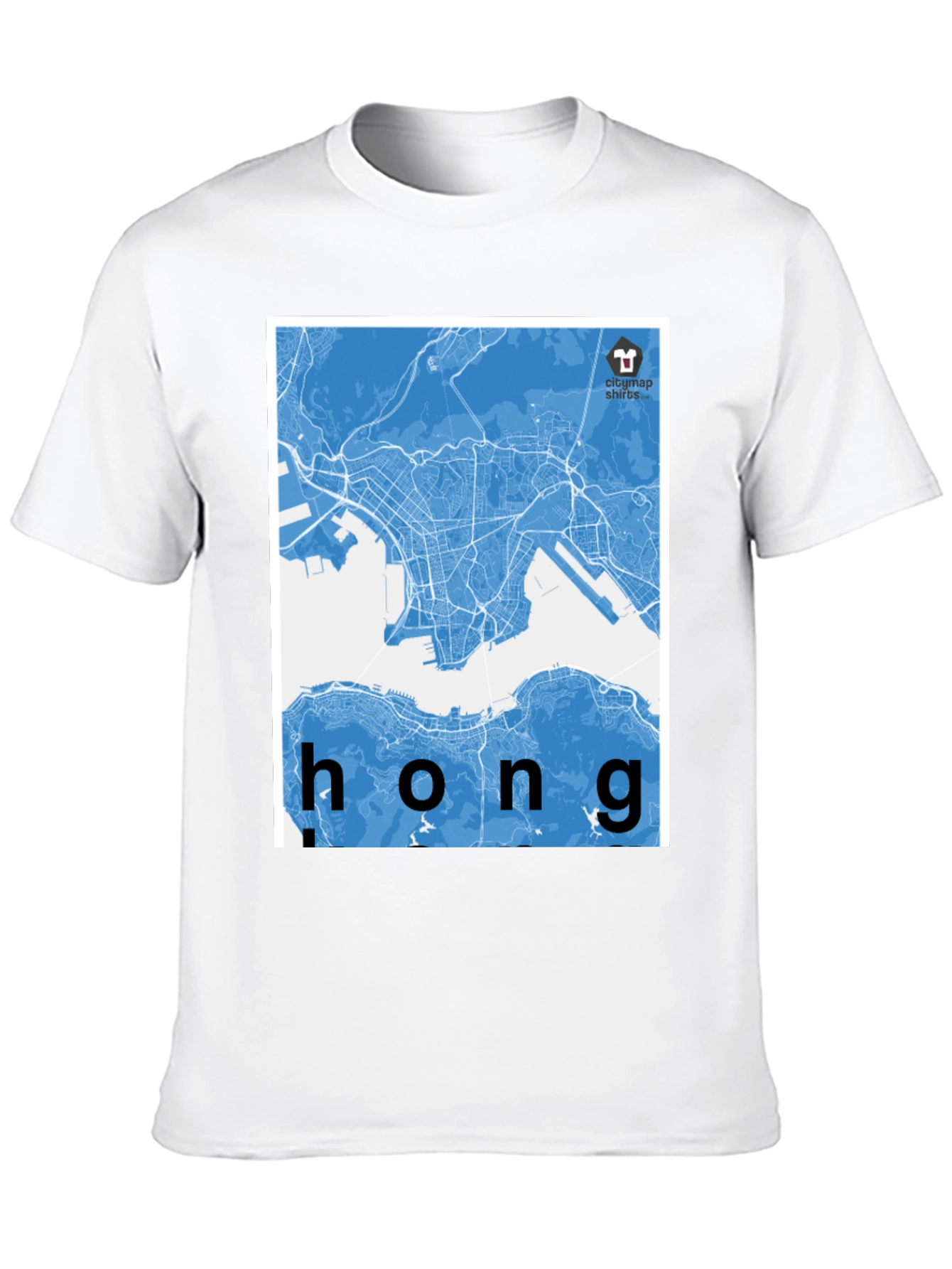 Hong Kong City Map Graphic Tee