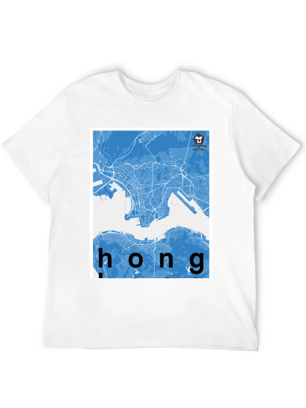 Hong Kong City Map Graphic Tee