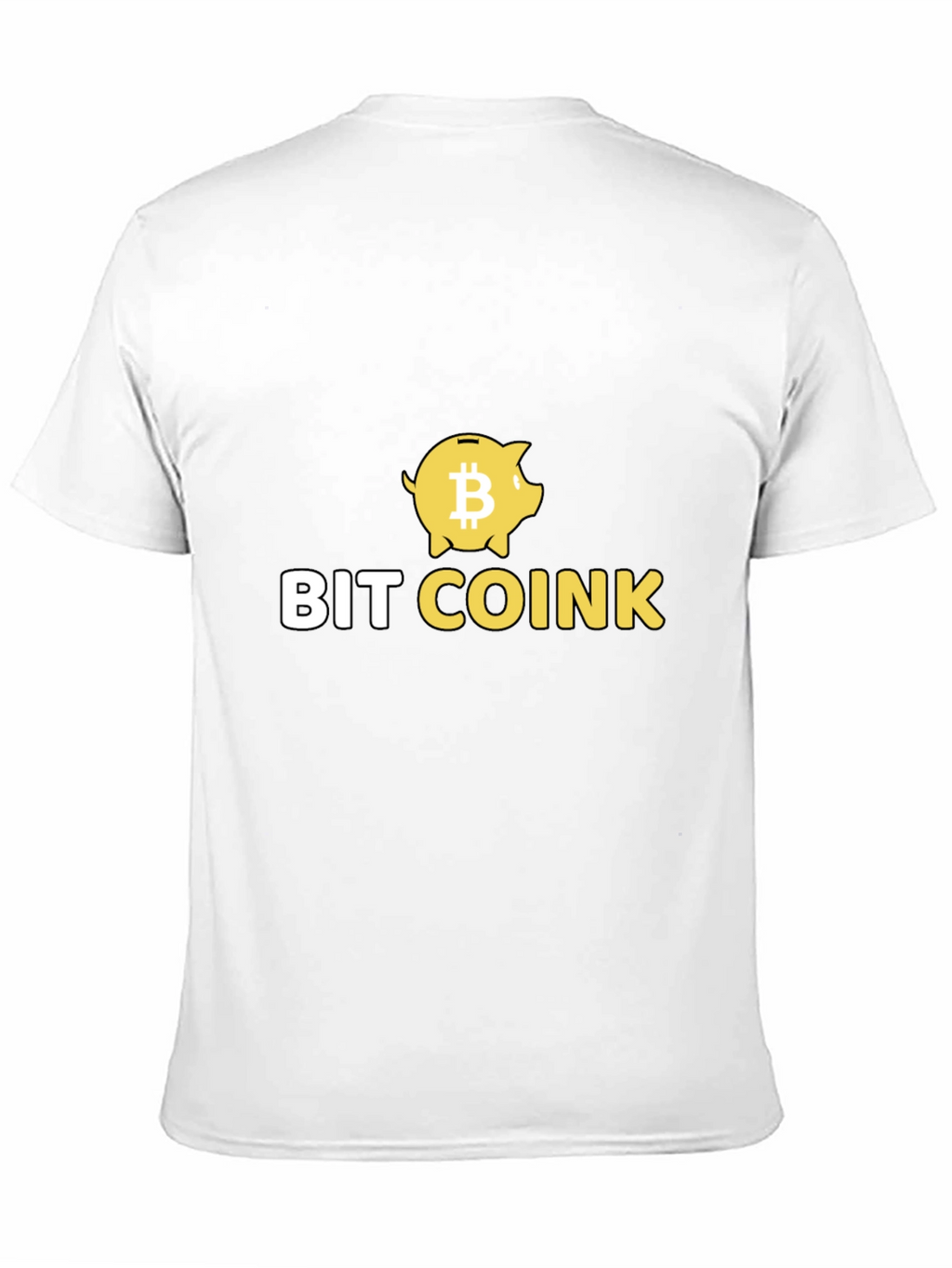 Bit Coink Black T-Shirt - Crypto Piggy Bank Design