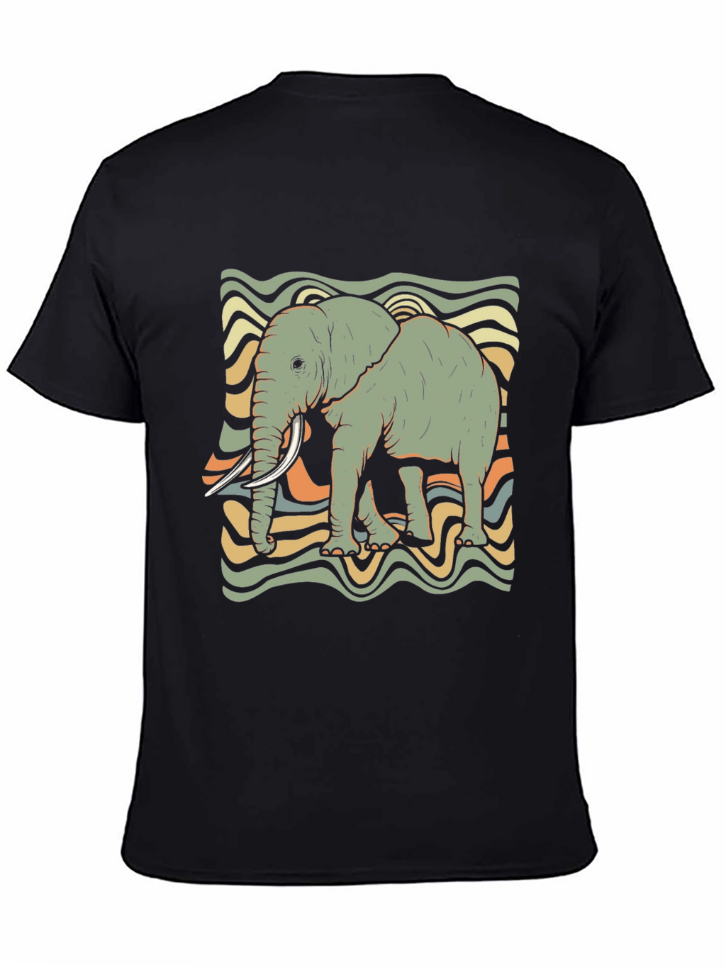 Retro Elephant Graphic Tee - Unisex