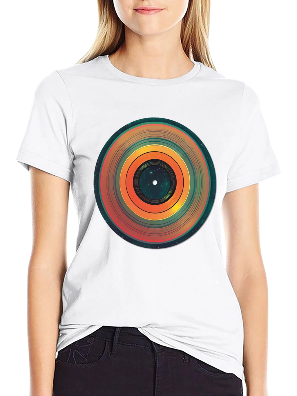 Cosmic Vinyl Record Graphic Tee