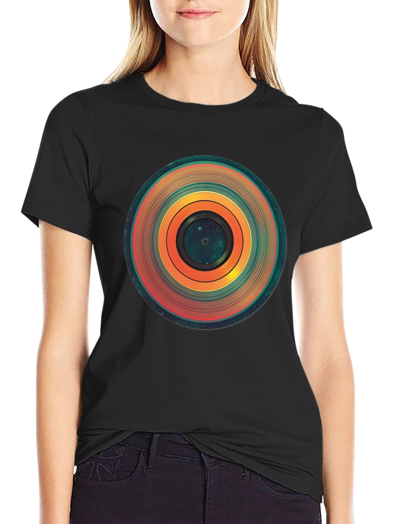 Cosmic Vinyl Record Graphic Tee