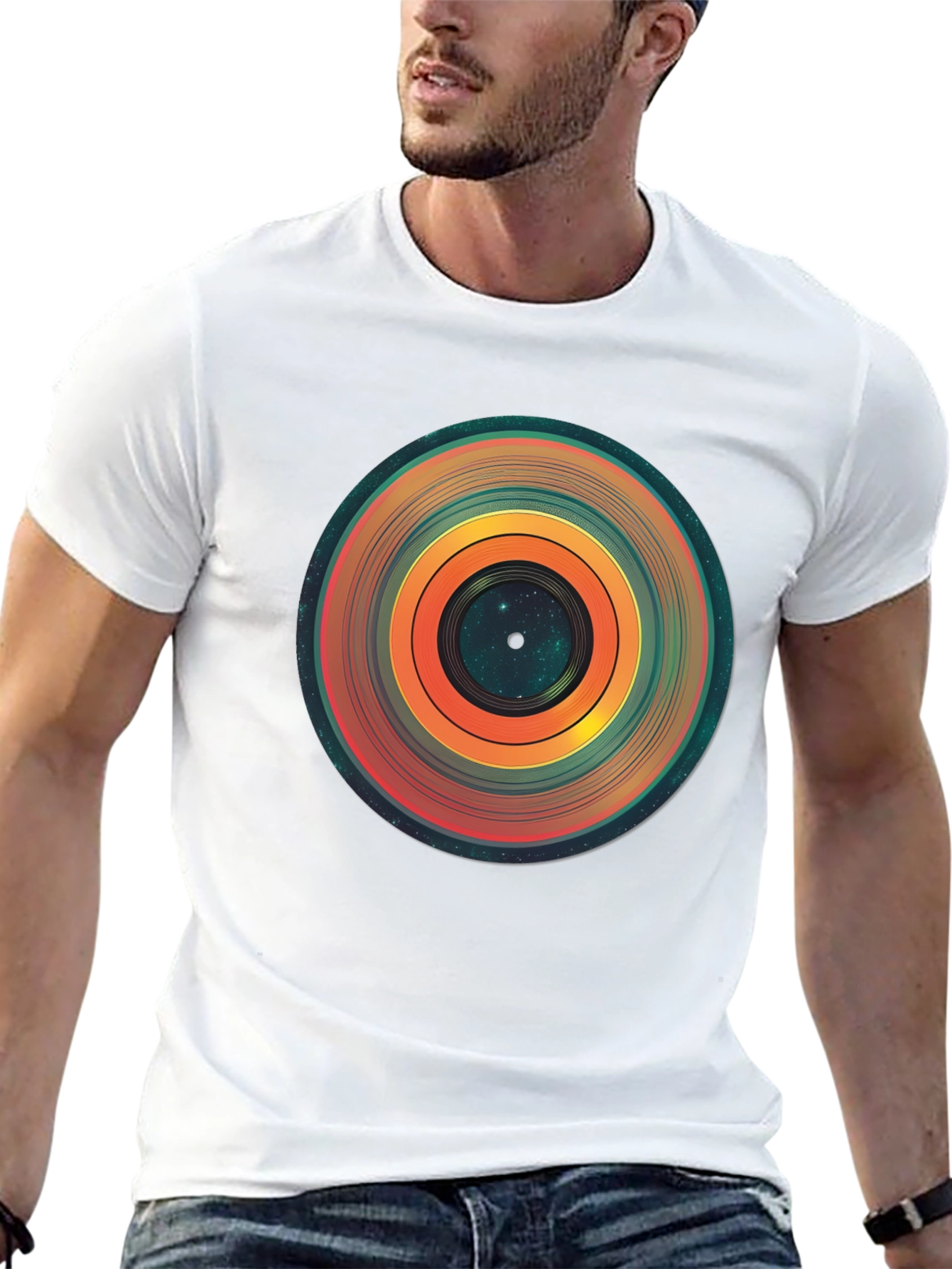 Cosmic Vinyl Record Graphic Tee