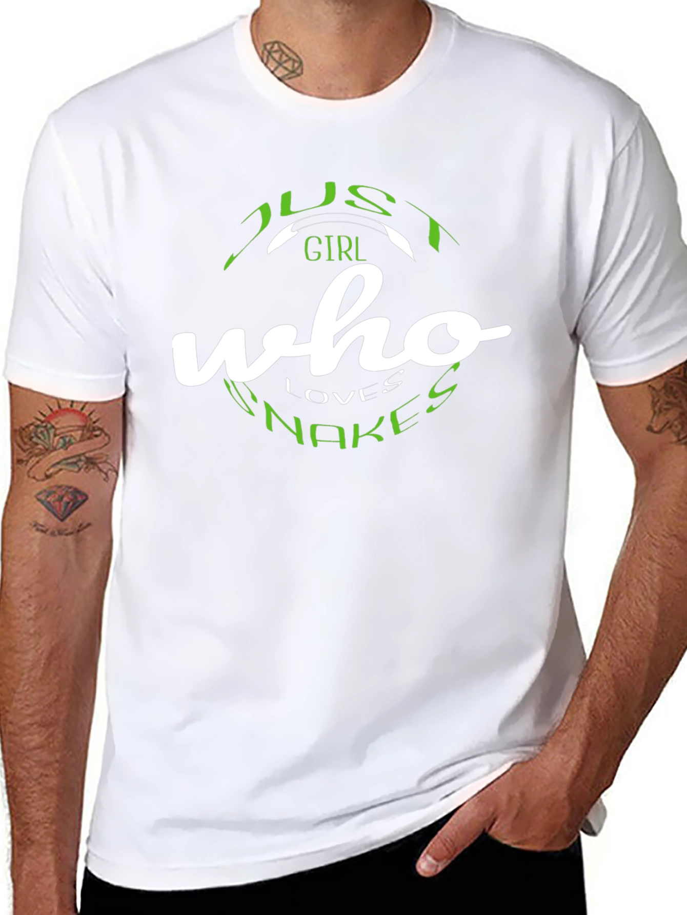 Just A Girl Who Loves Snakes Graphic T-Shirt