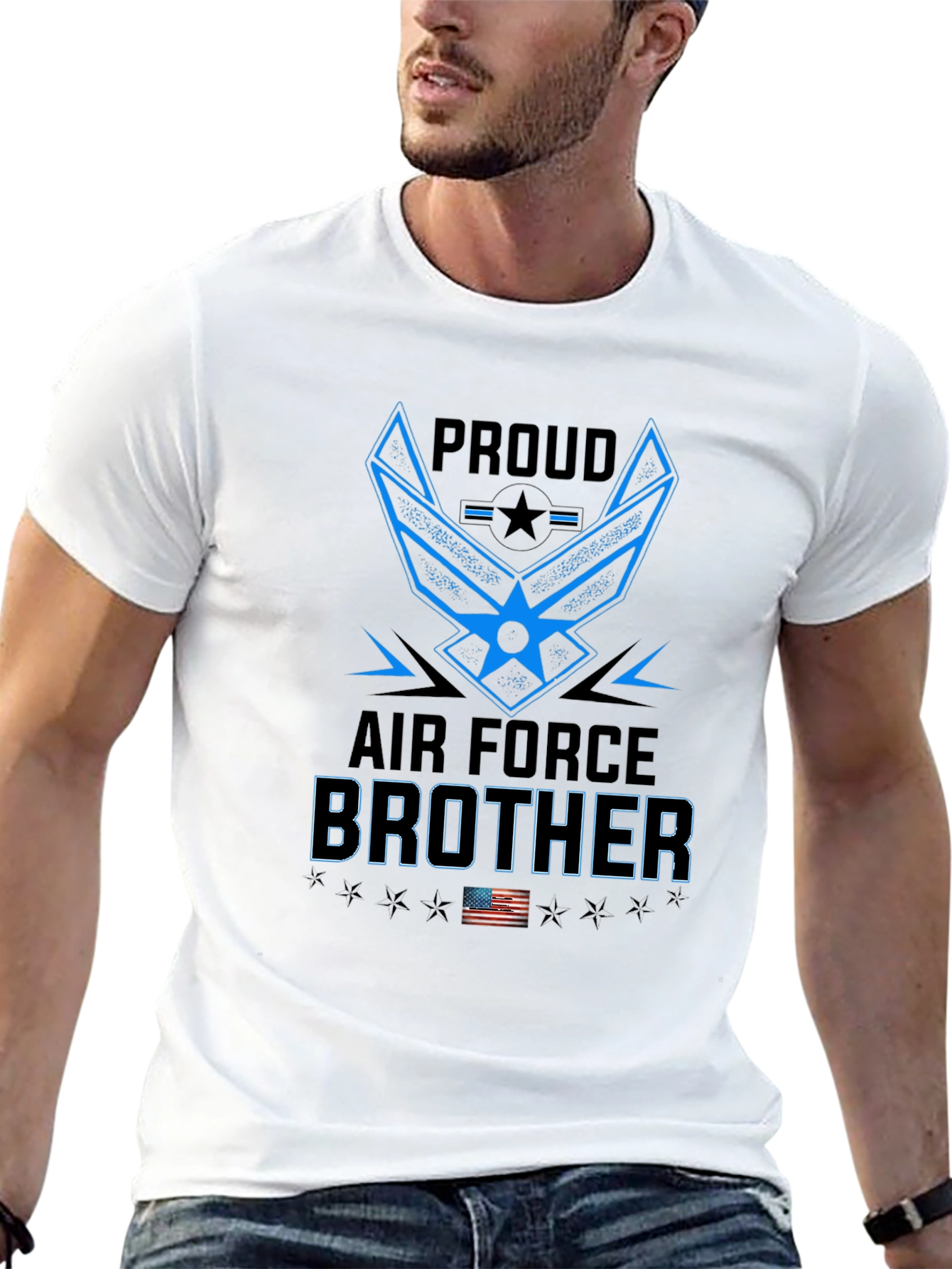 Proud Air Force Brother Graphic T-Shirt