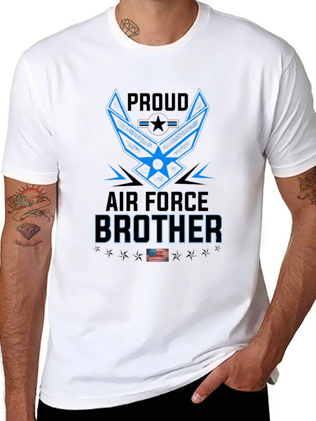 Proud Air Force Brother Graphic T-Shirt