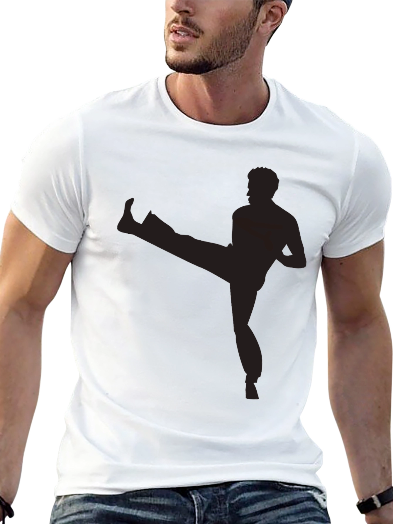Martial Arts Silhouette Tee - Kickin Good Style