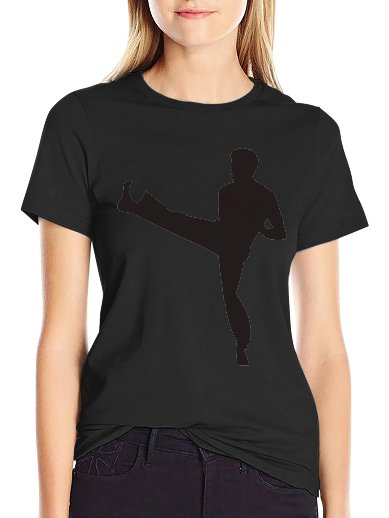 Martial Arts Silhouette Tee - Kickin Good Style