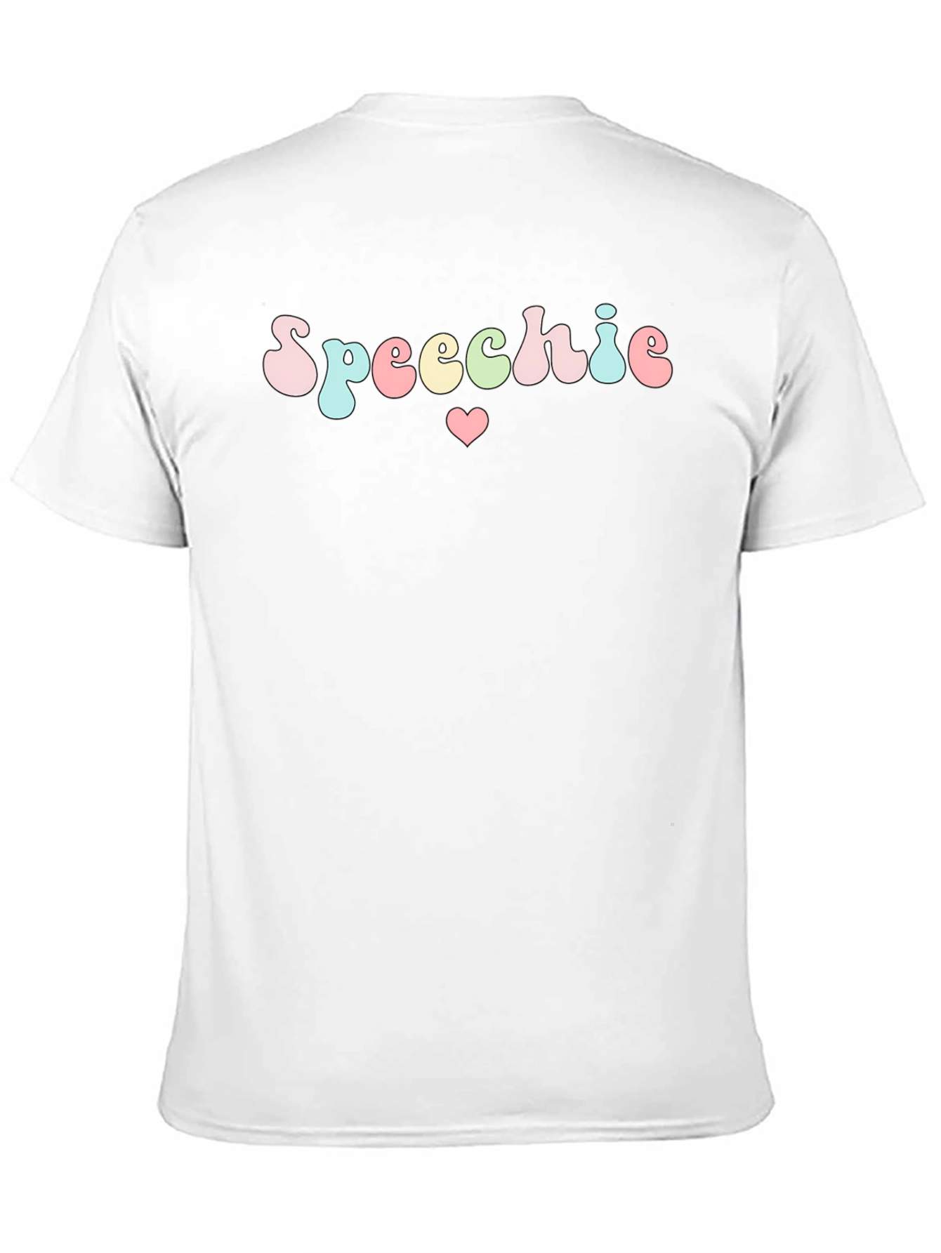 Speechie Heart Graphic Black T-Shirt
