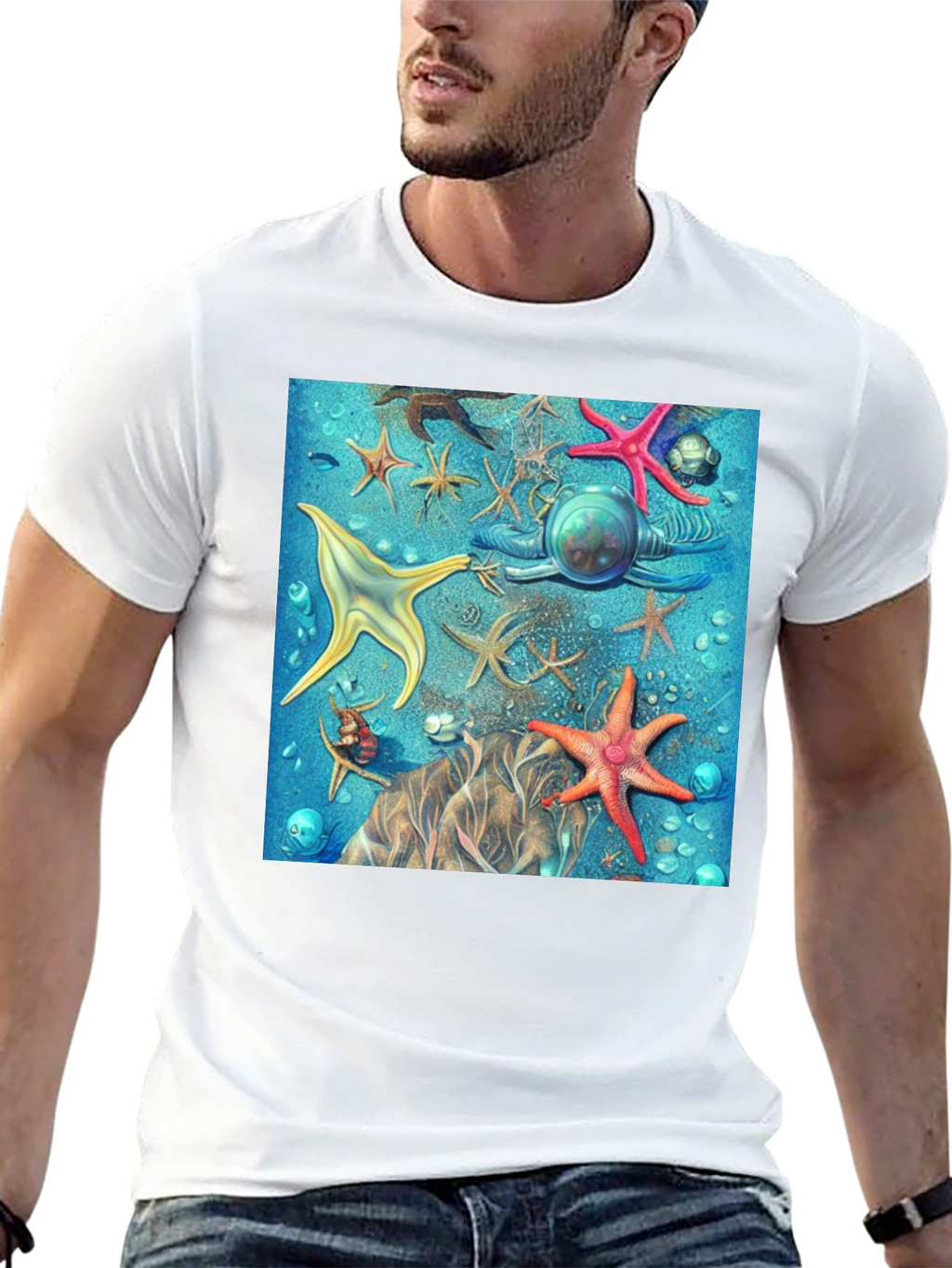 Starfish Scuba T-Shirt - Ocean Adventure Tee