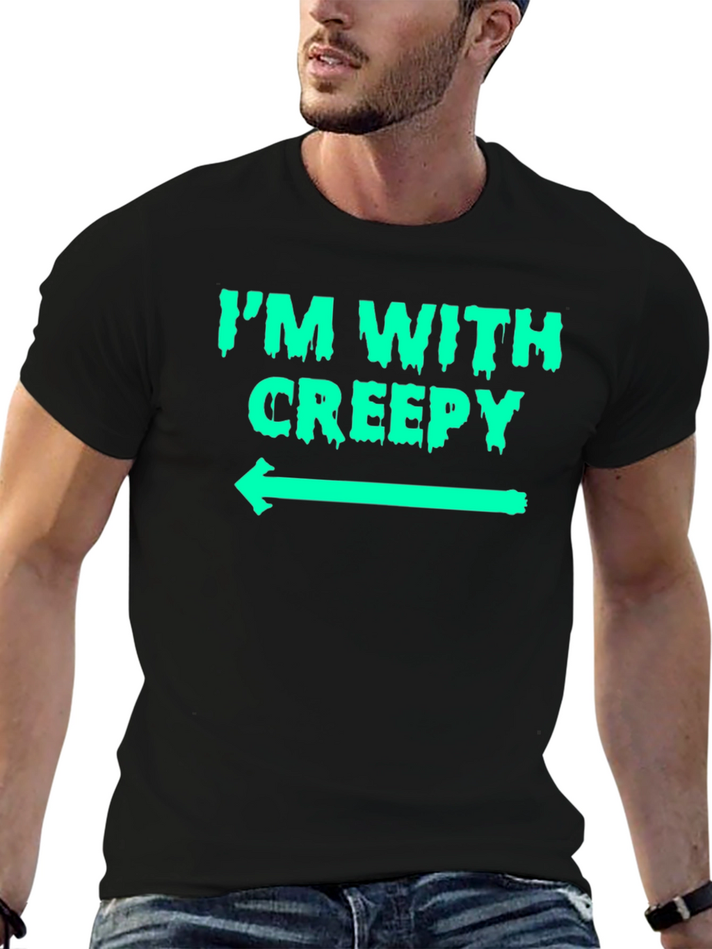 Im With Creepy Graphic T-Shirt