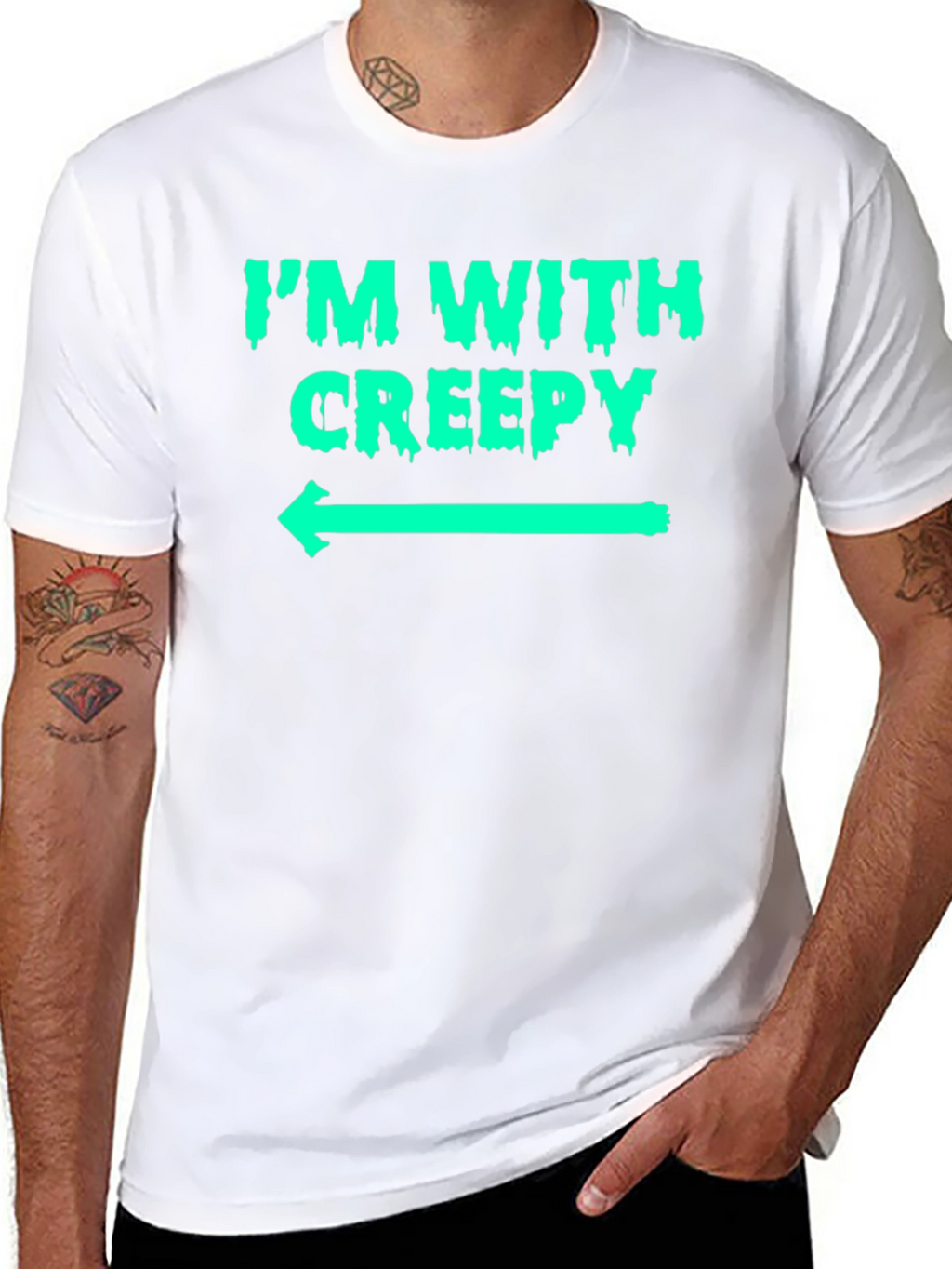 Im With Creepy Graphic T-Shirt