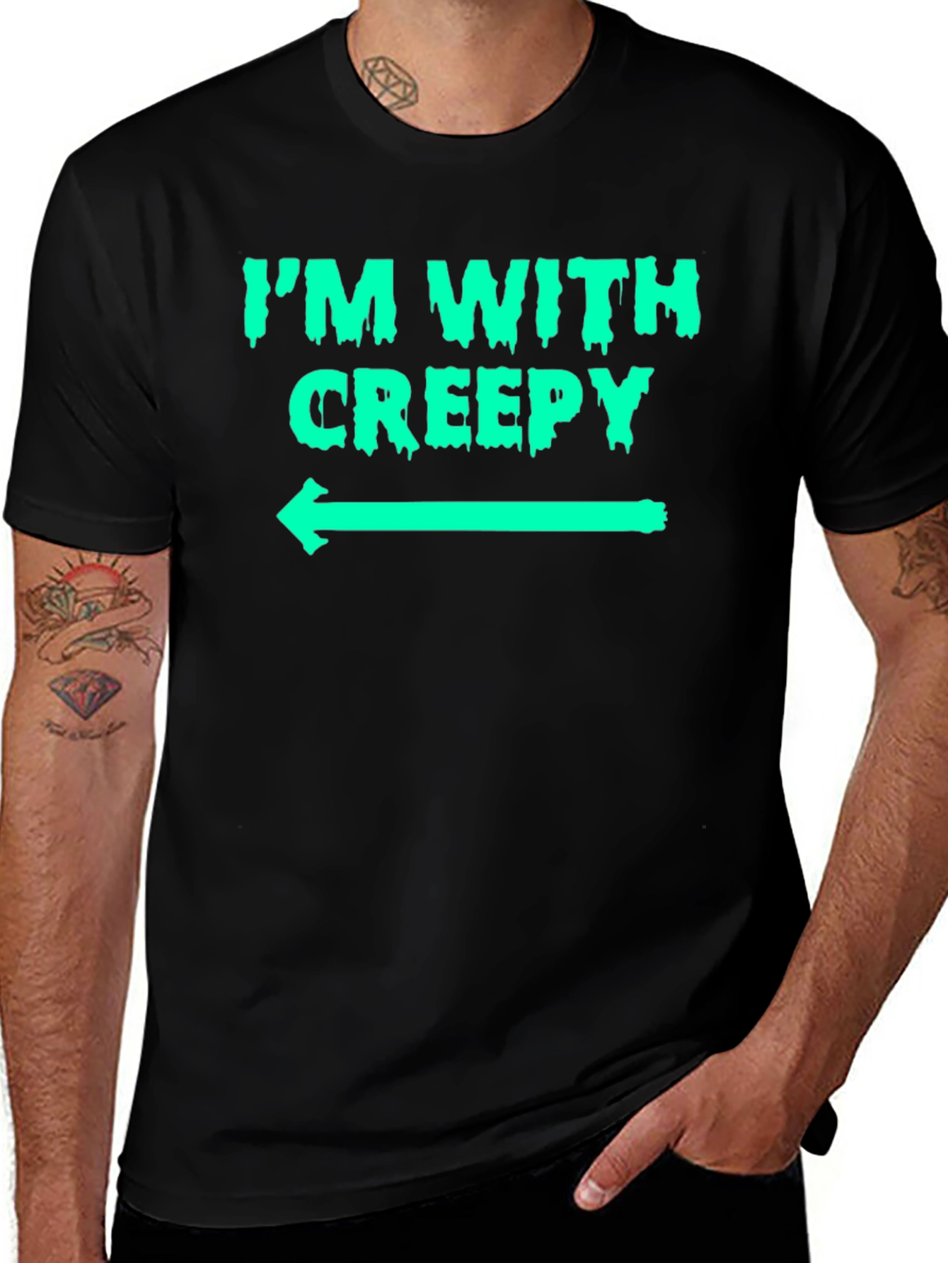 Im With Creepy Graphic T-Shirt