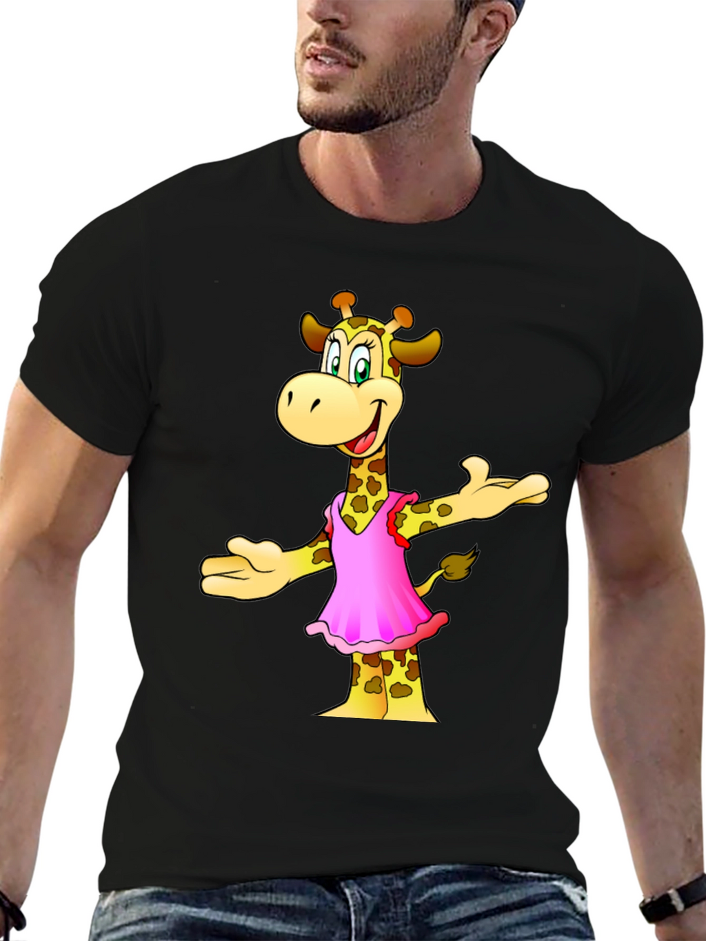 Cartoon Giraffe T-Shirt