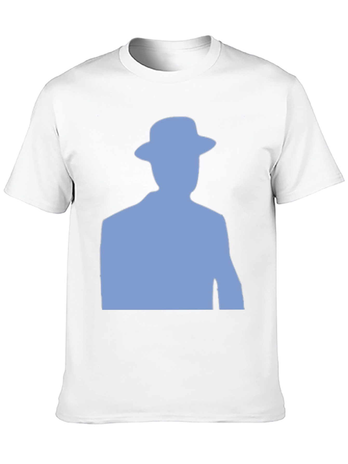Mystery Man Silhouette Graphic Tee - Black