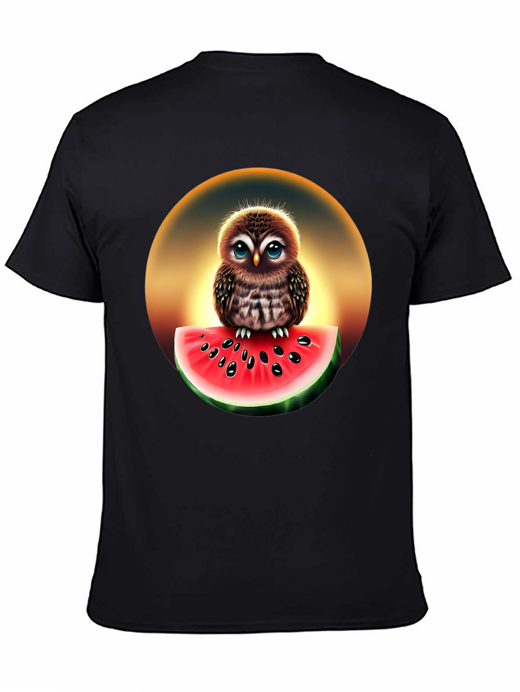 Owl Watermelon Graphic T-Shirt - Unisex