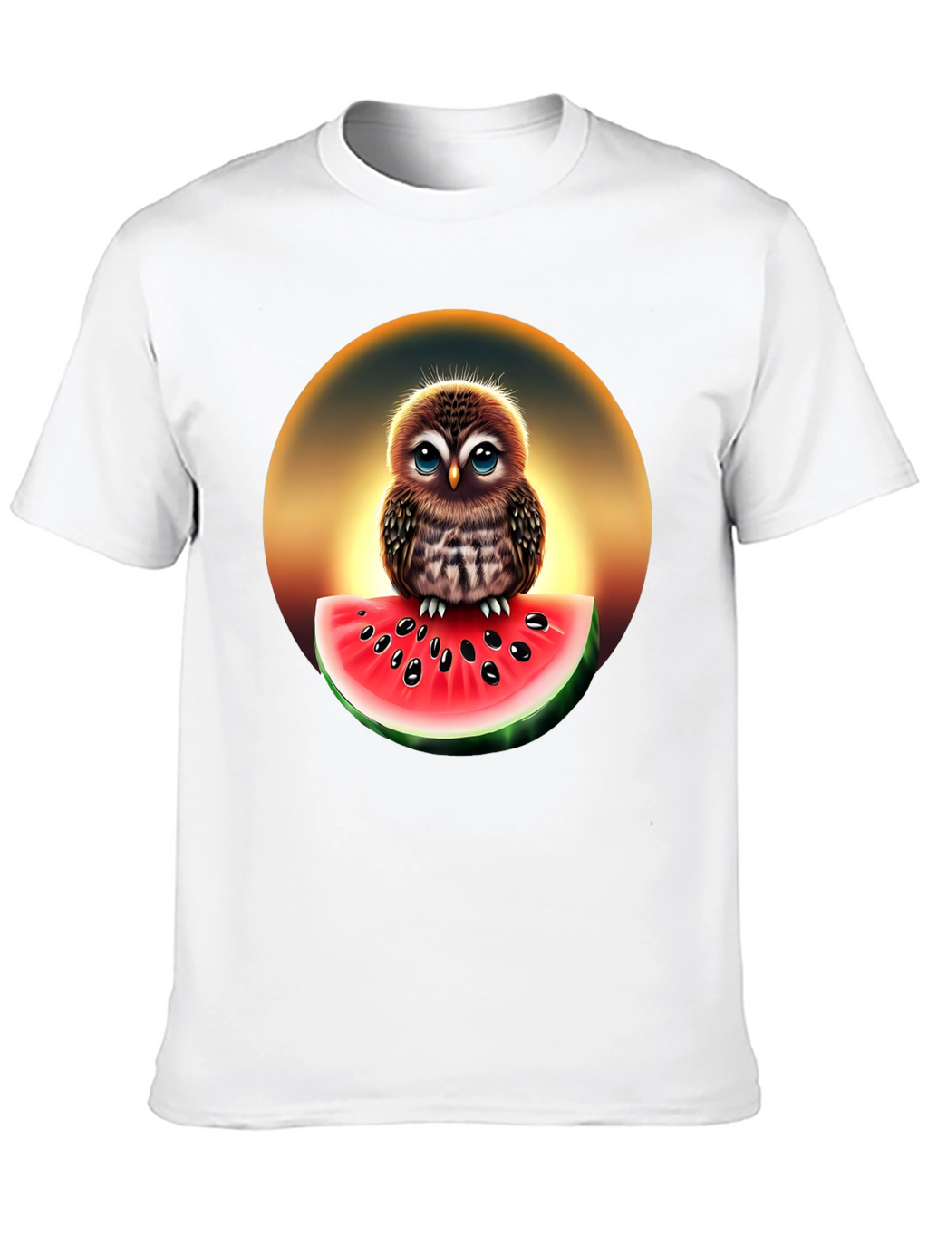 Owl Watermelon Graphic T-Shirt - Unisex