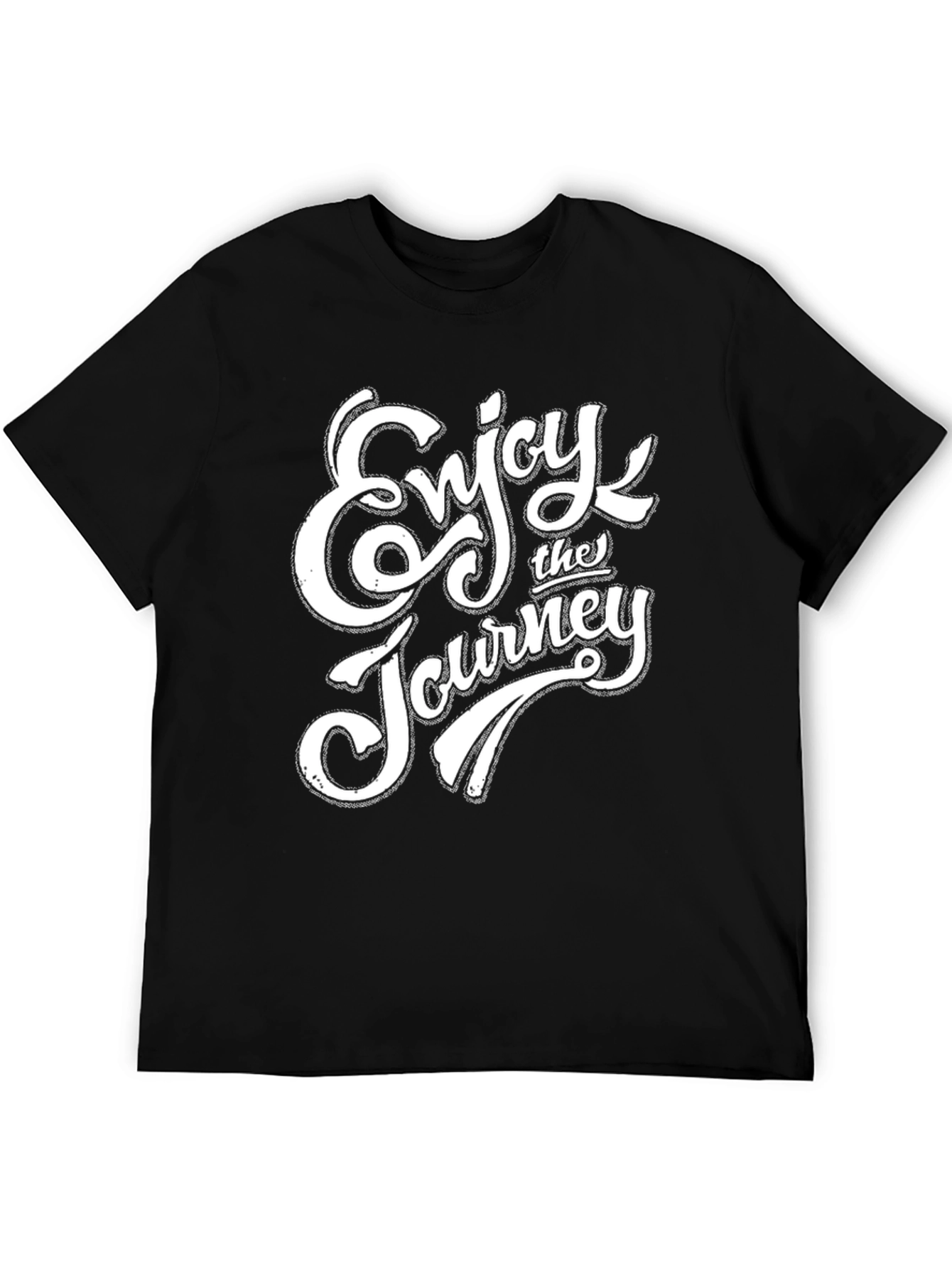 Enjoy the Journey Graphic Tee - Black Cotton Blend