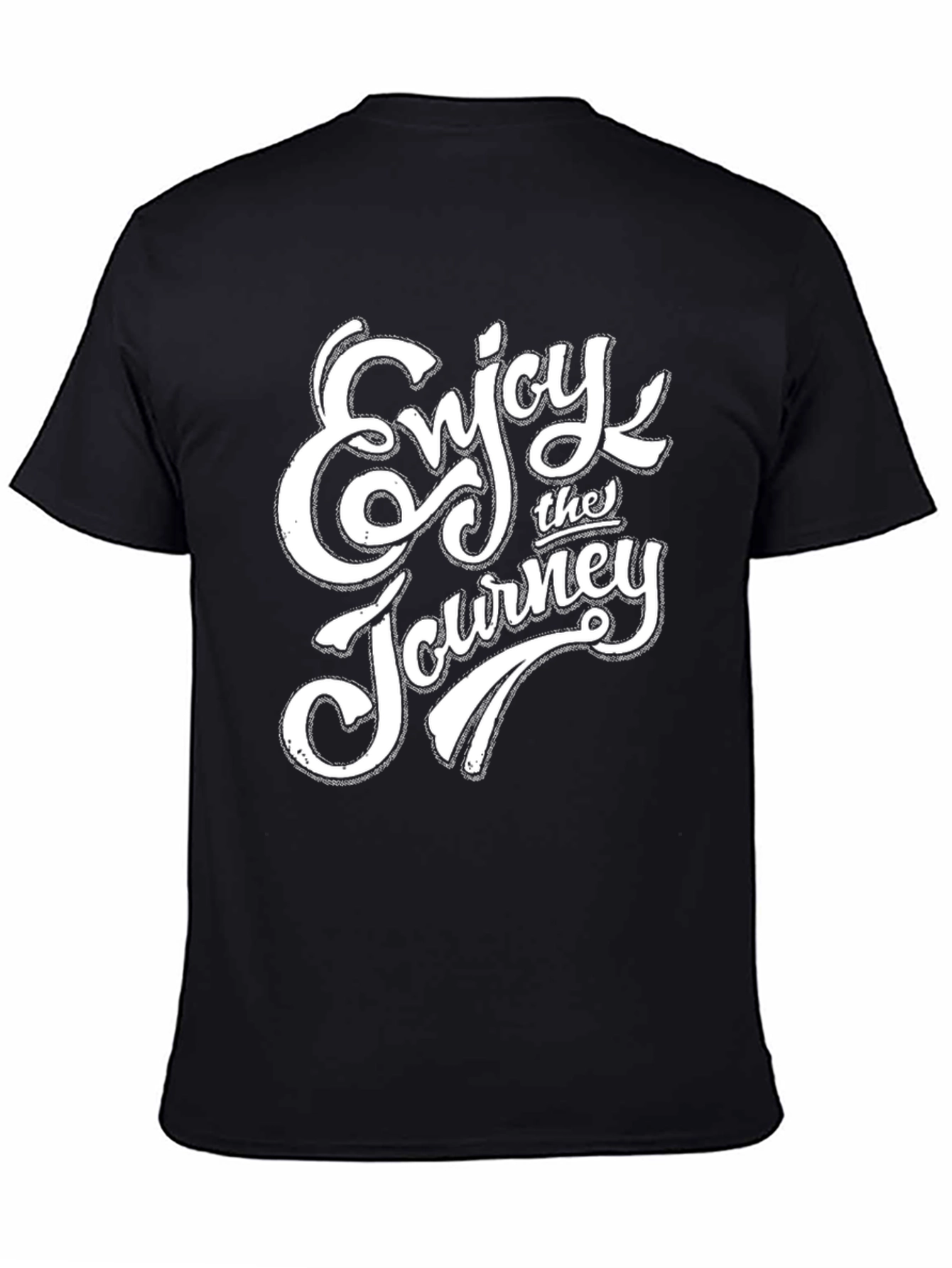 Enjoy the Journey Graphic Tee - Black Cotton Blend