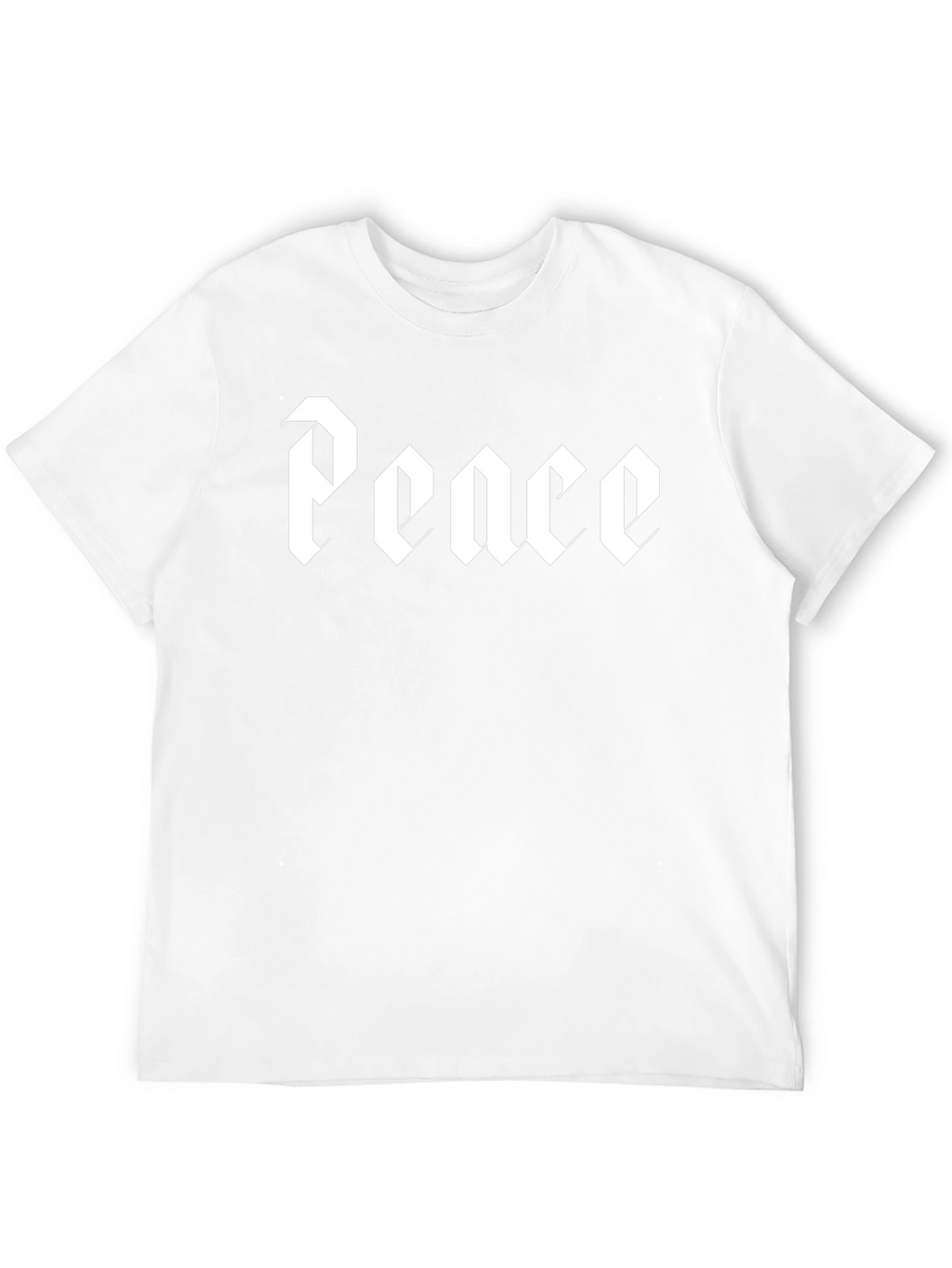 Peace Graphic Tee - Black Crew Neck T-Shirt