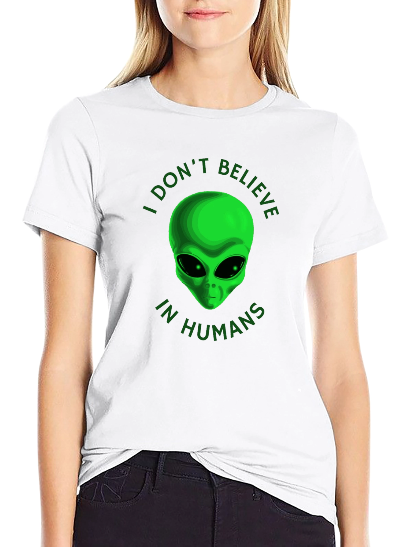 I Dont Believe in Humans Alien T-Shirt