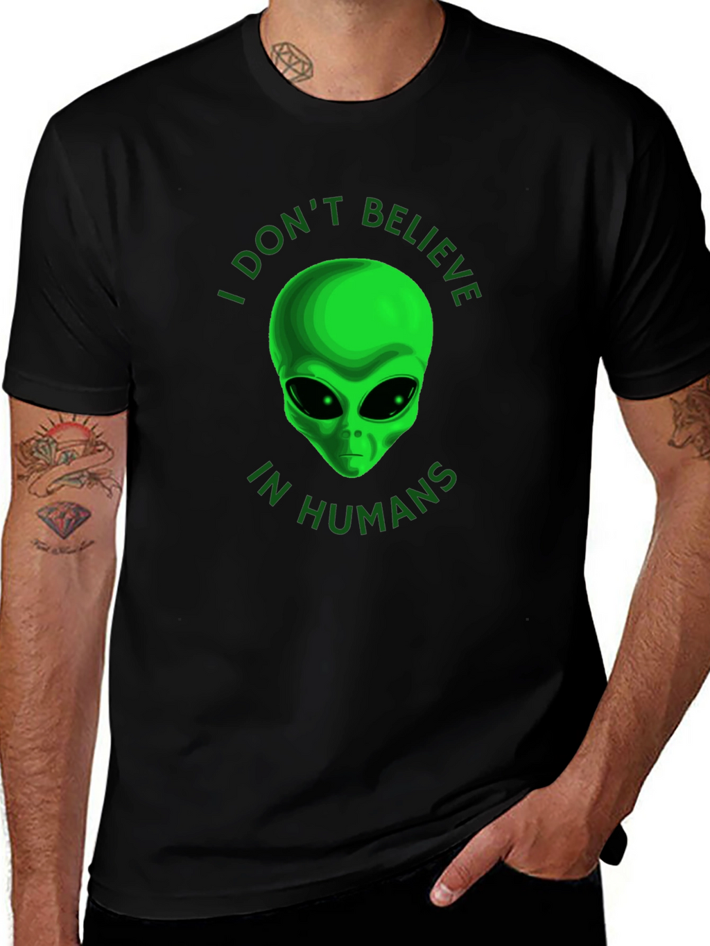 I Dont Believe in Humans Alien T-Shirt