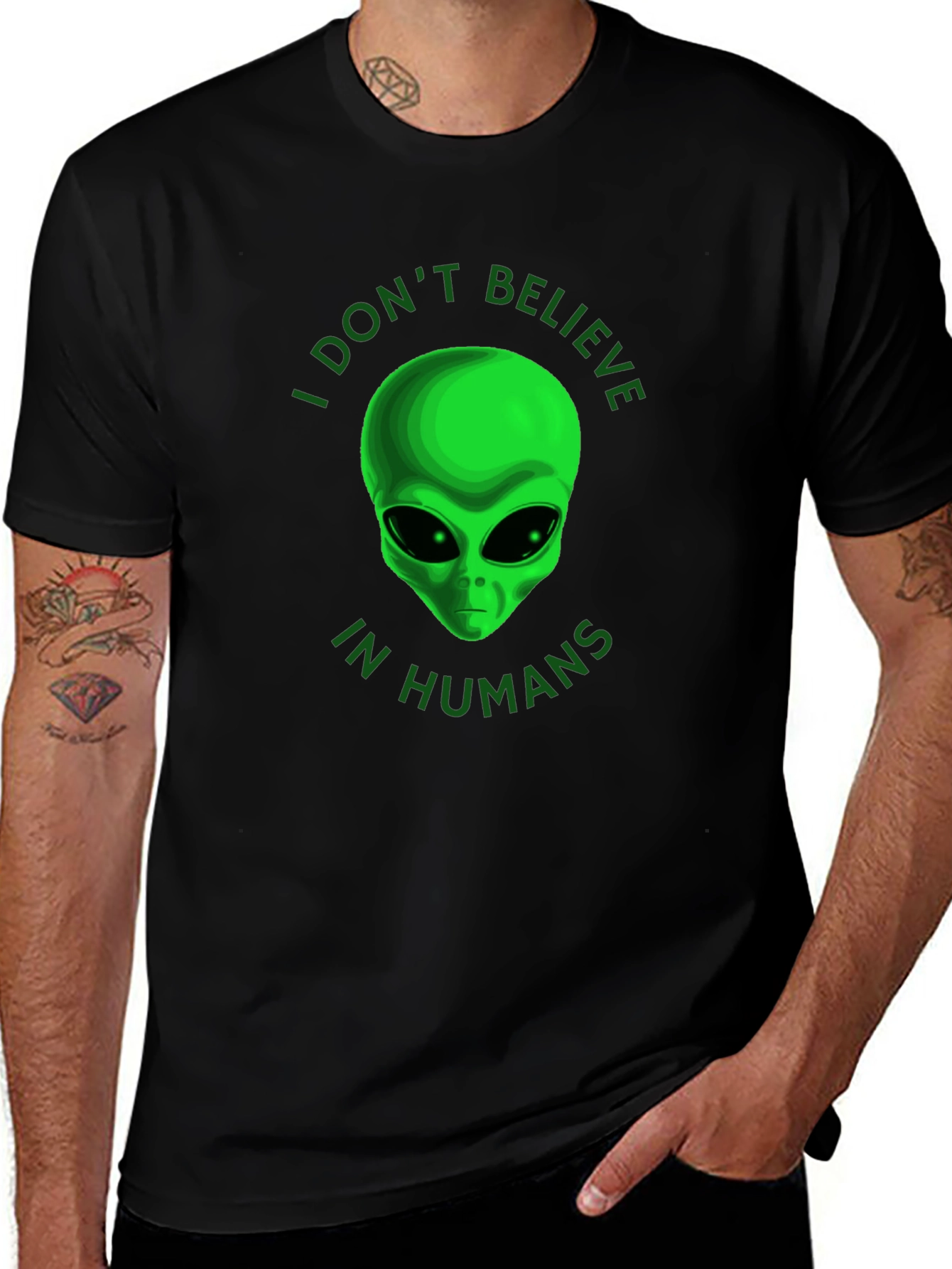 I Dont Believe in Humans Alien T-Shirt