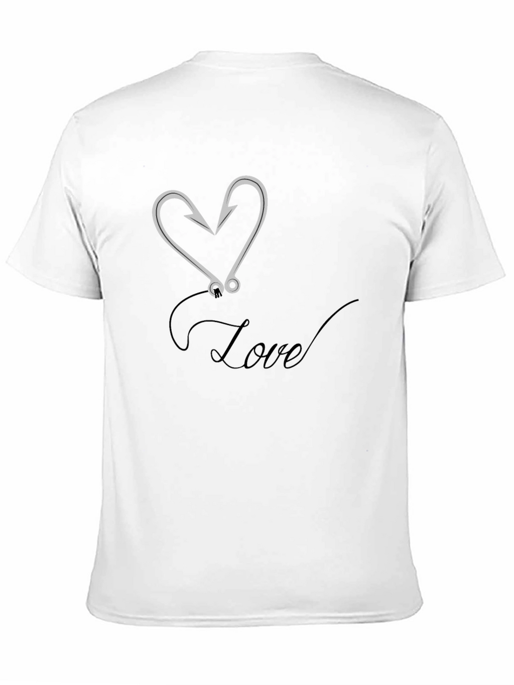 Love Fishing Hook Graphic Tee