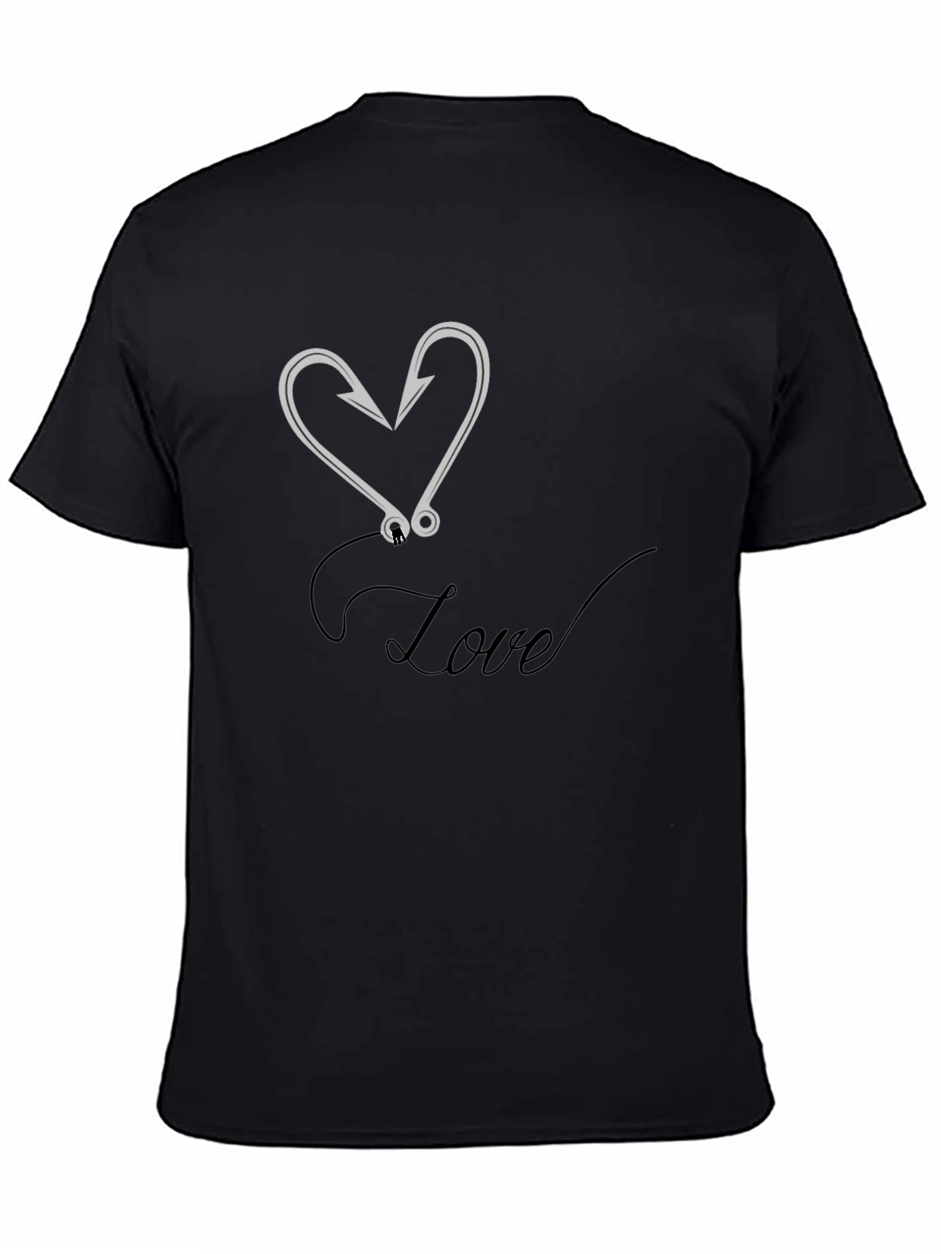 Love Fishing Hook Graphic Tee