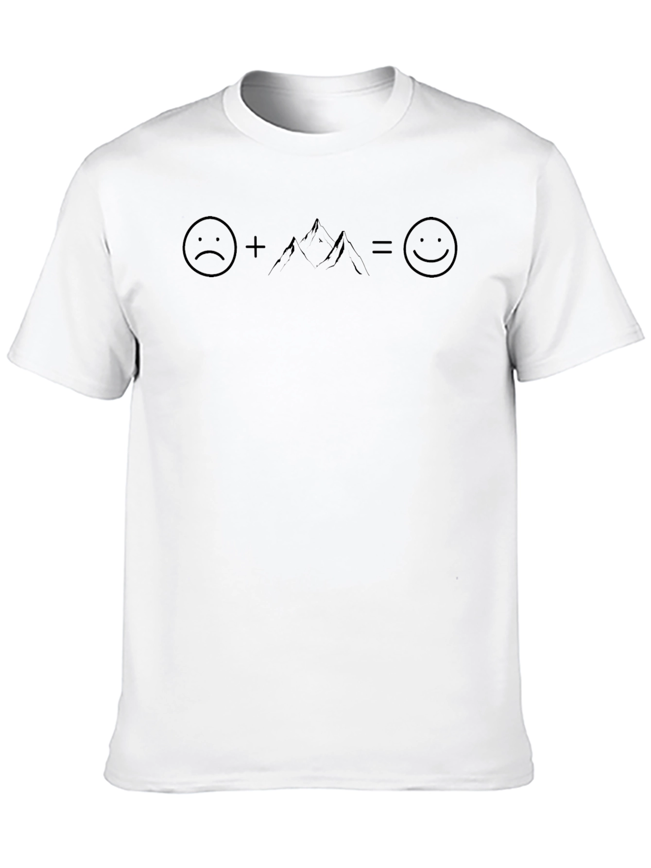 Sad + Mountain = Happy Graphic Tee