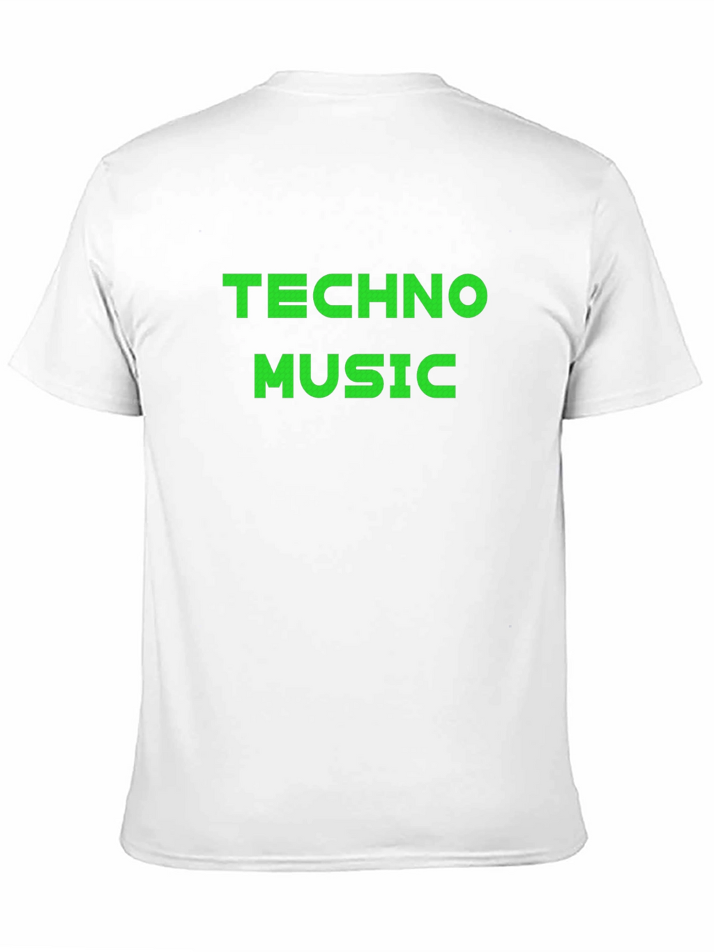 Techno Music Black Cotton Tee