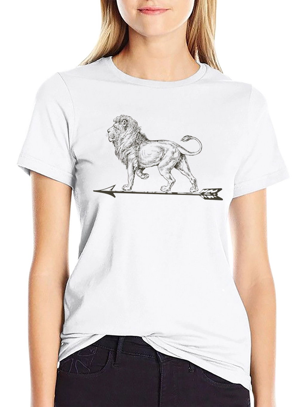 Lion Weathervane Graphic Tee - Black