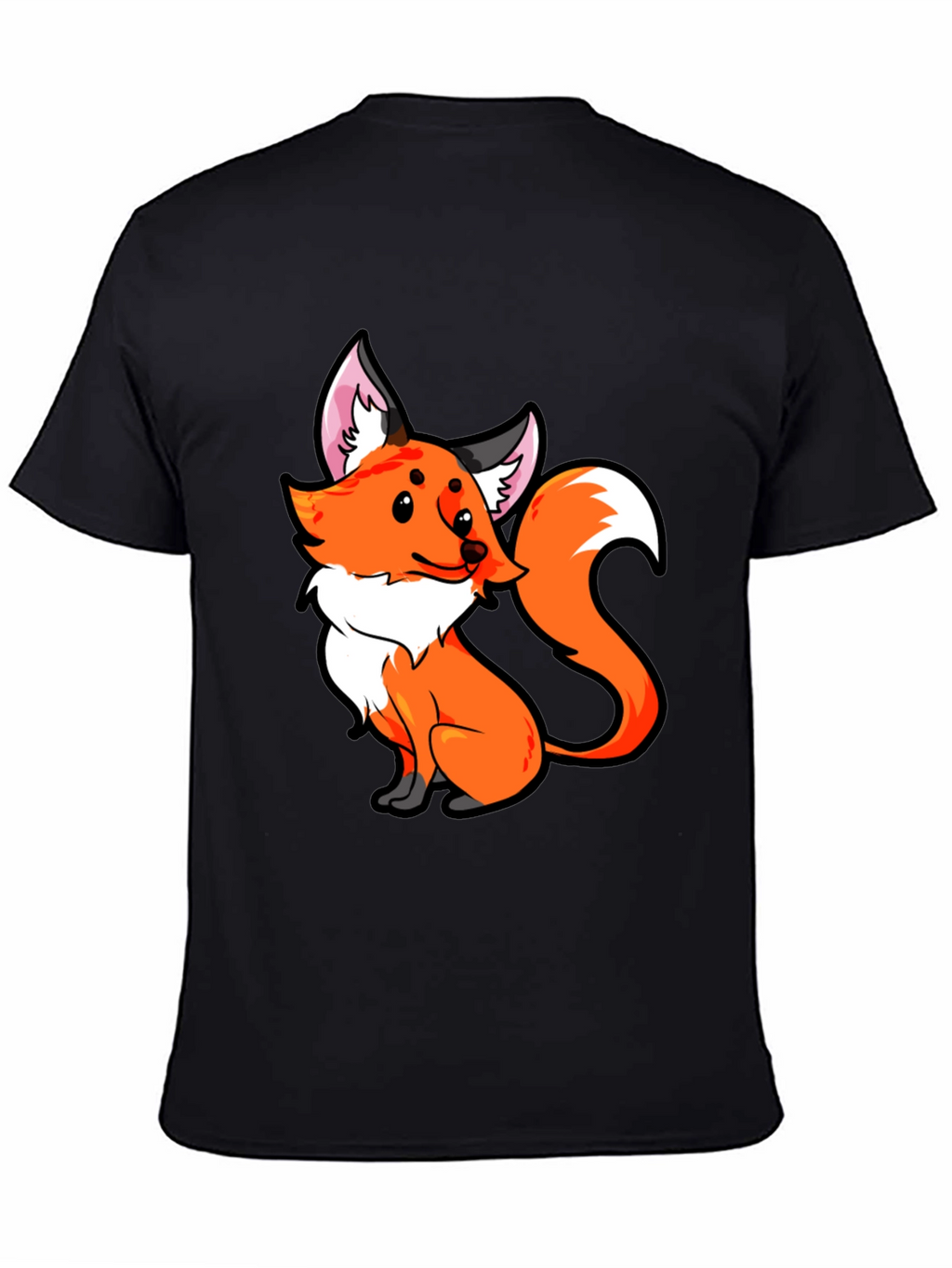 Fox Graphic Tee - Cute Cartoon Animal T-Shirt