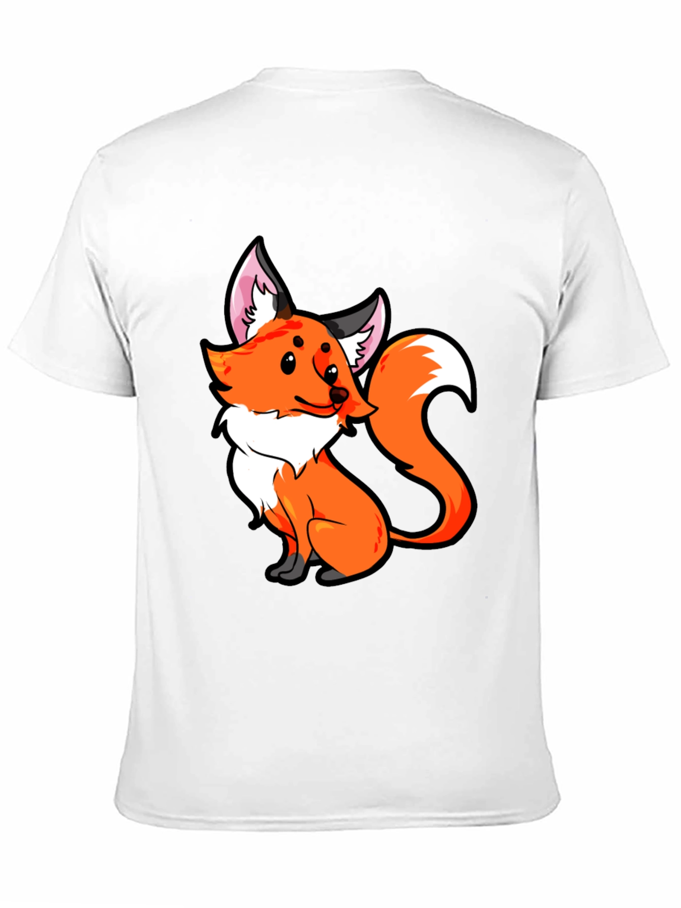 Fox Graphic Tee - Cute Cartoon Animal T-Shirt