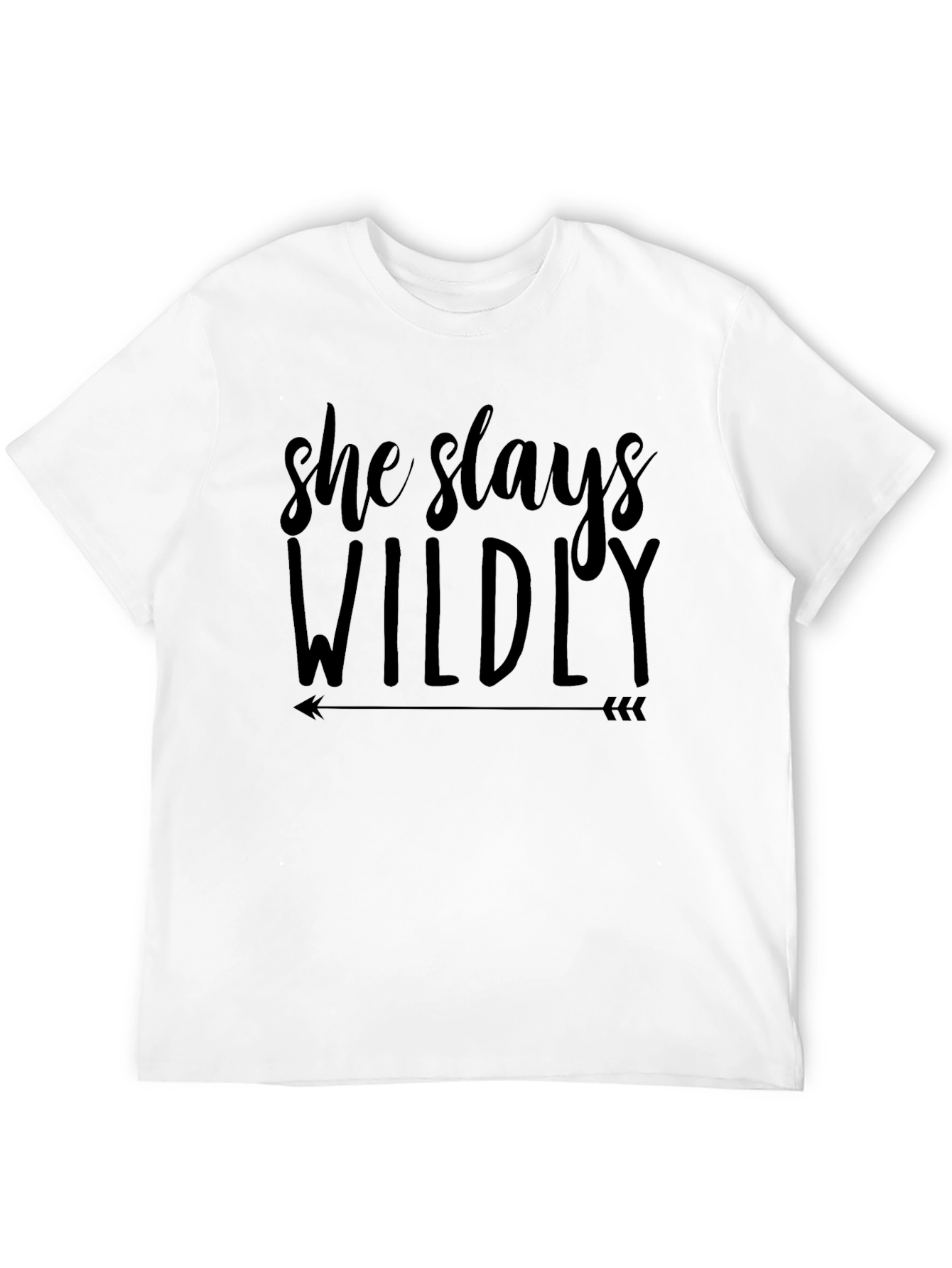 She Slays Wildly Black Graphic Tee