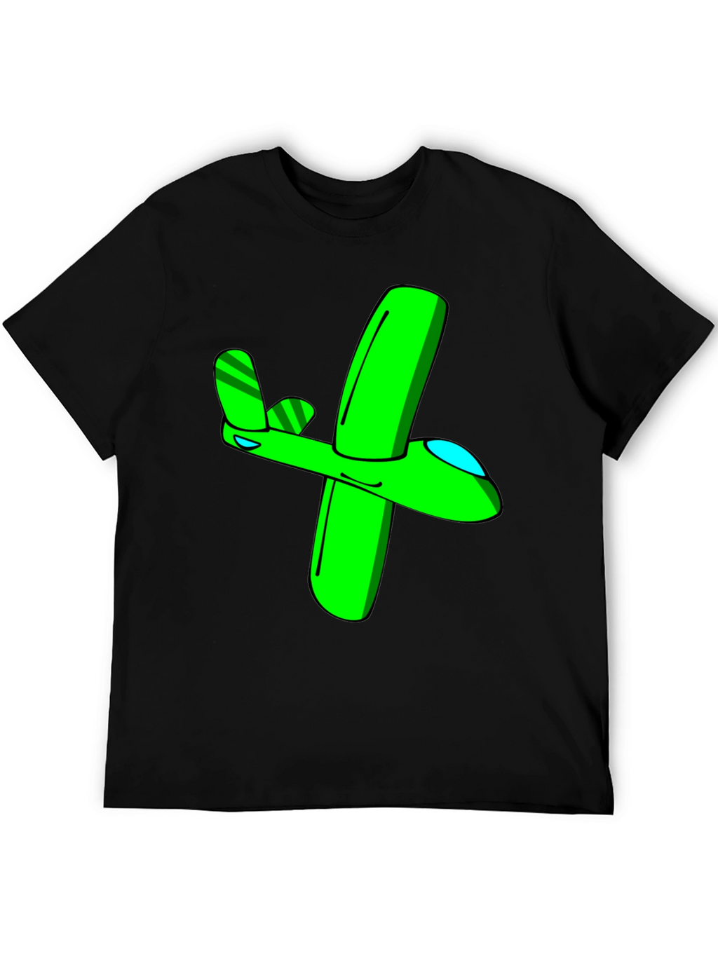 Green Airplane Graphic Tee