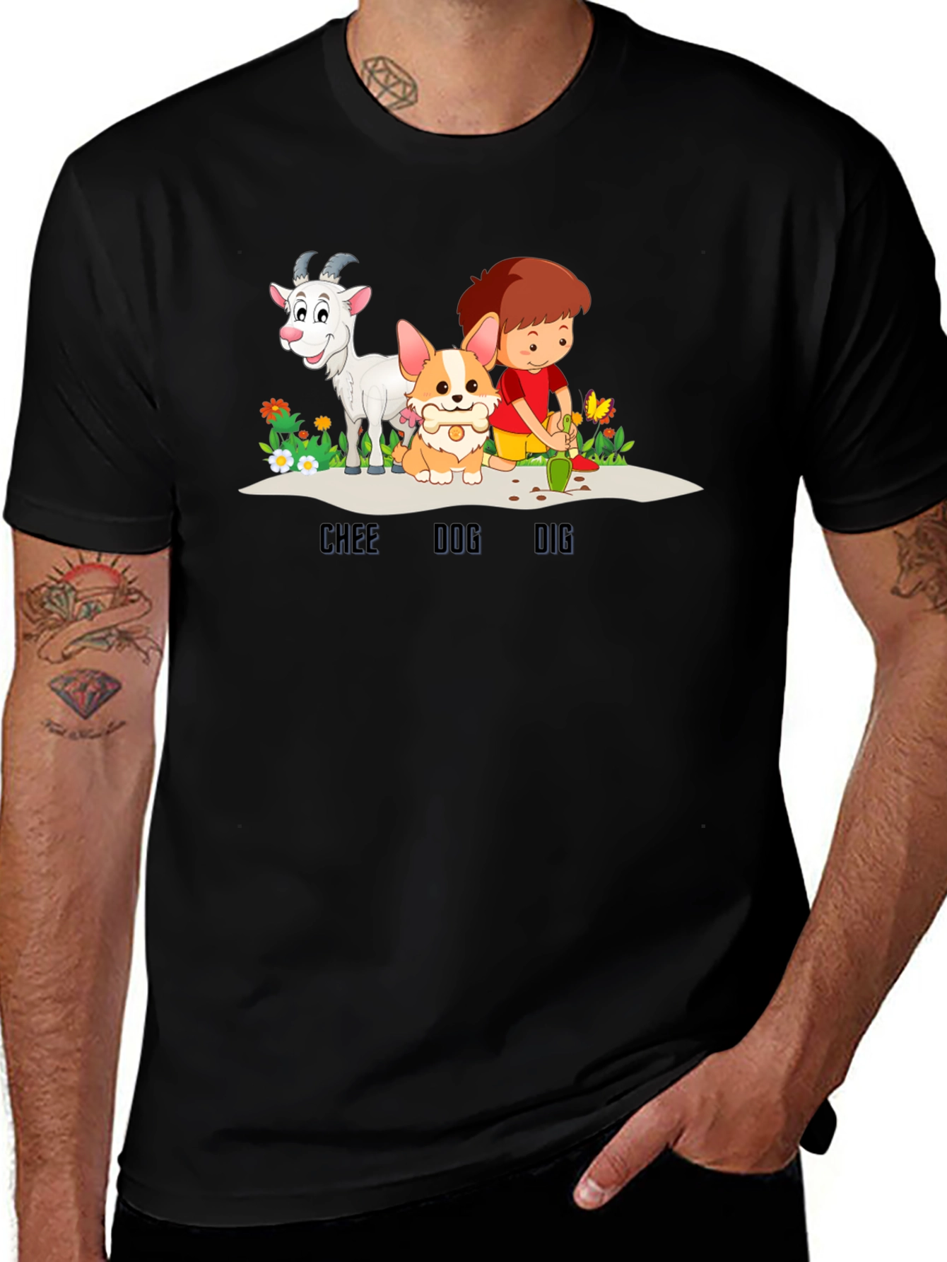 Chee Dog Dig Graphic T-Shirt