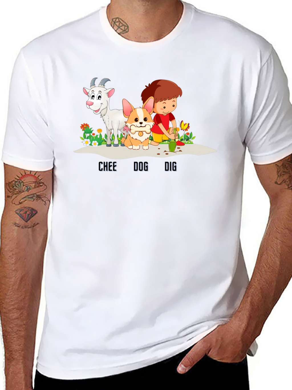Chee Dog Dig Graphic T-Shirt