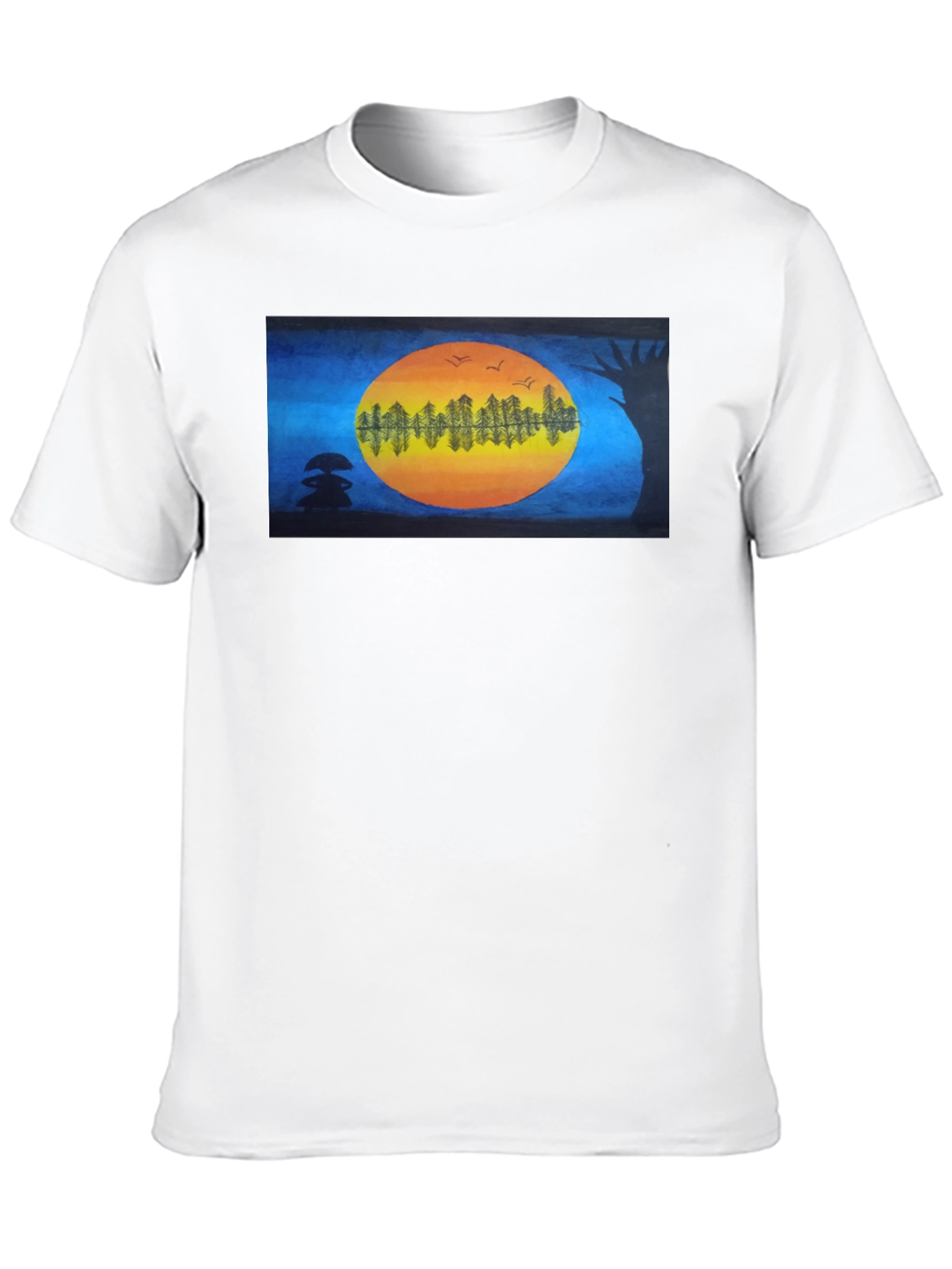 Natures Reflection Black T-Shirt