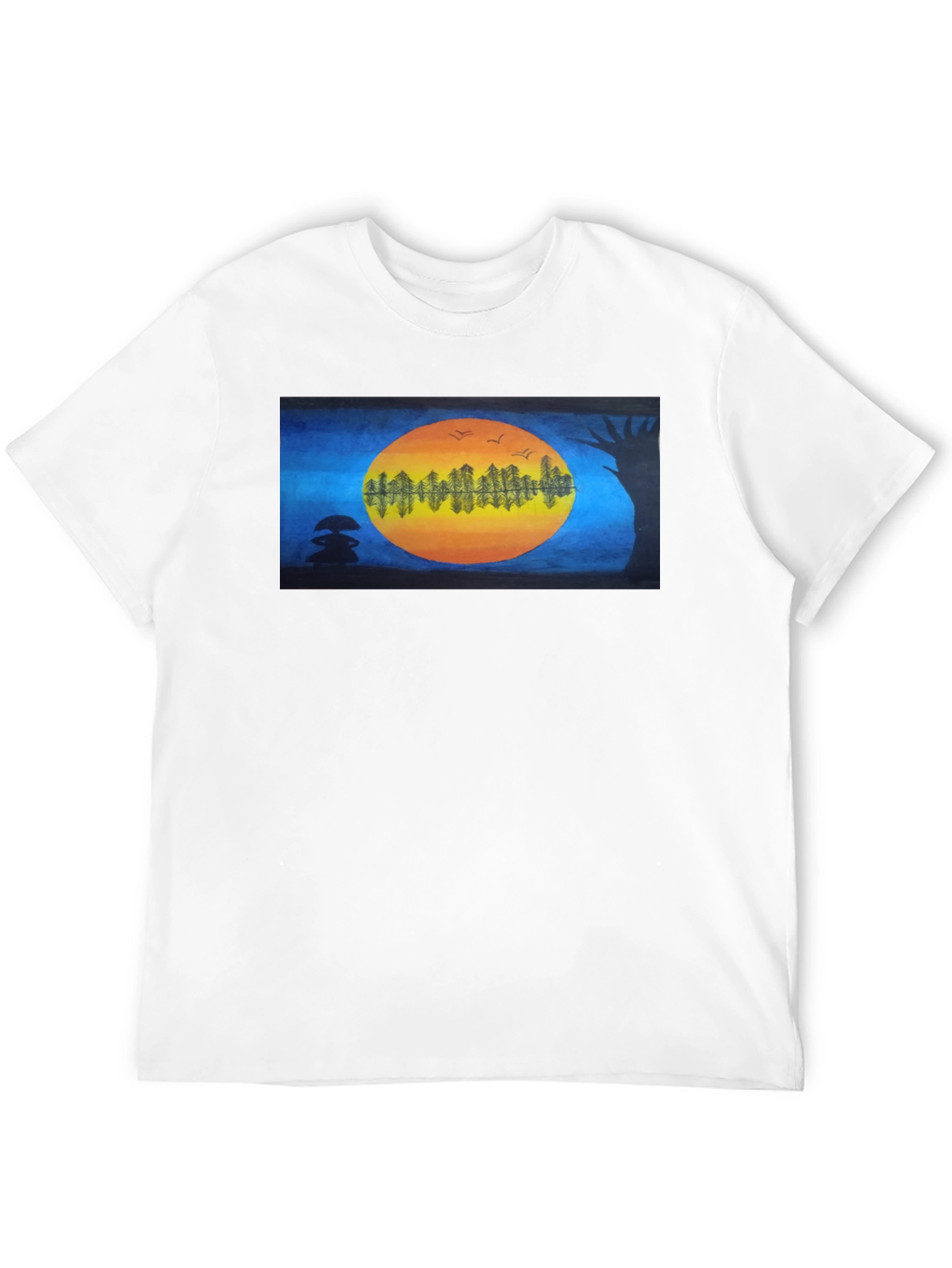 Natures Reflection Black T-Shirt