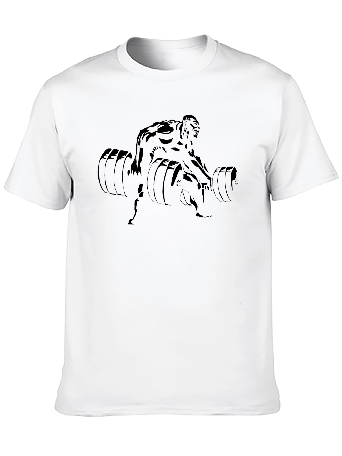 Weightlifter Graphic Black T-Shirt | Gym Apparel