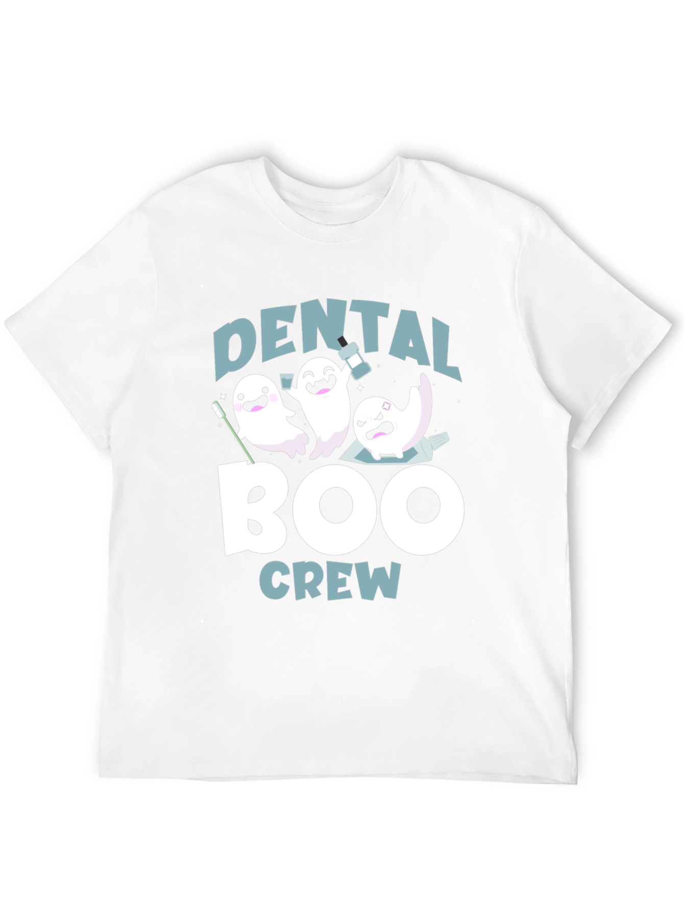 Dental Boo Crew T-Shirt Halloween Dentist Tee