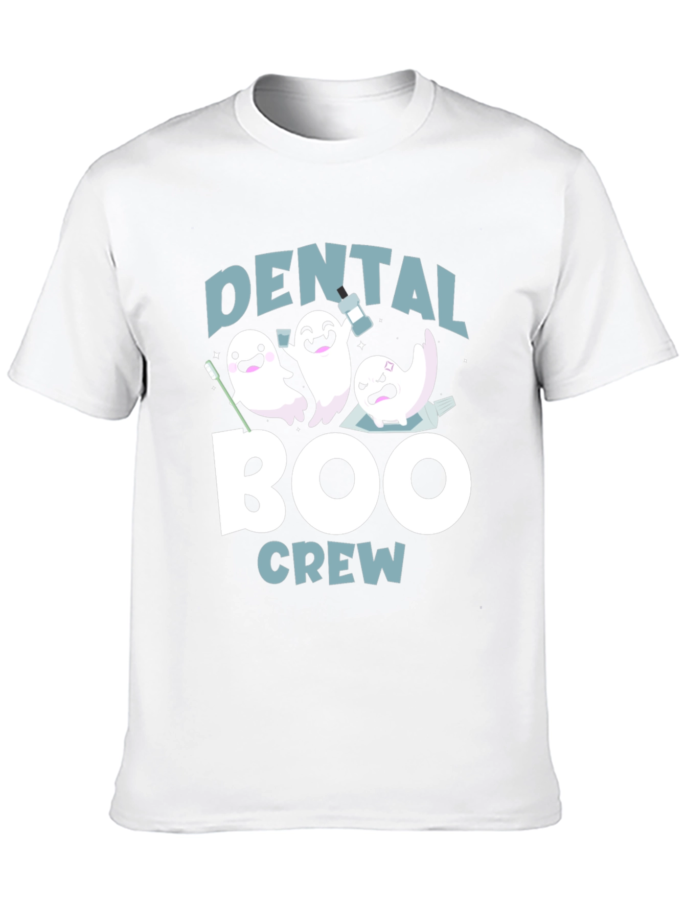 Dental Boo Crew T-Shirt Halloween Dentist Tee