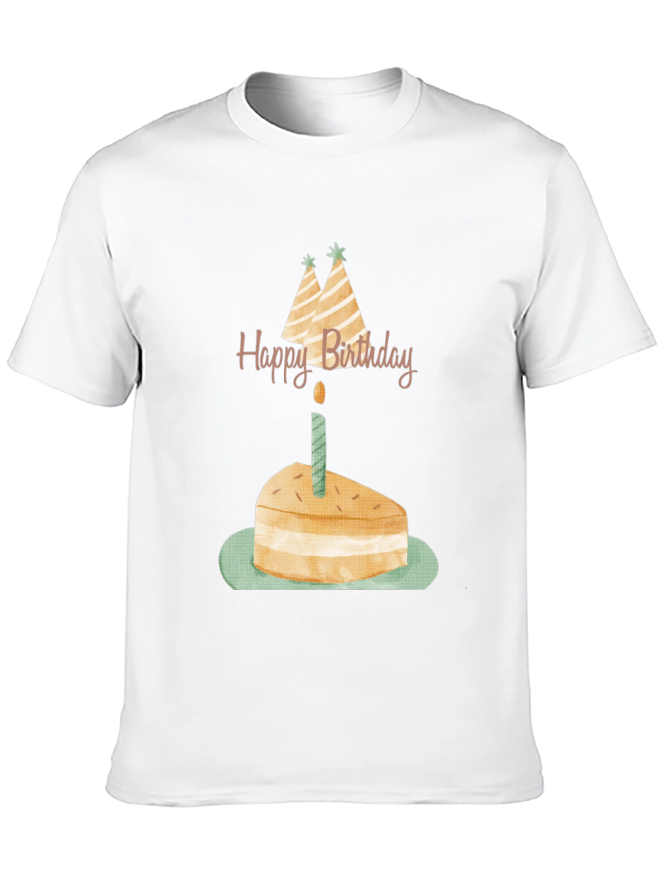 Birthday Cake Graphic Tee - Unisex Black T-Shirt