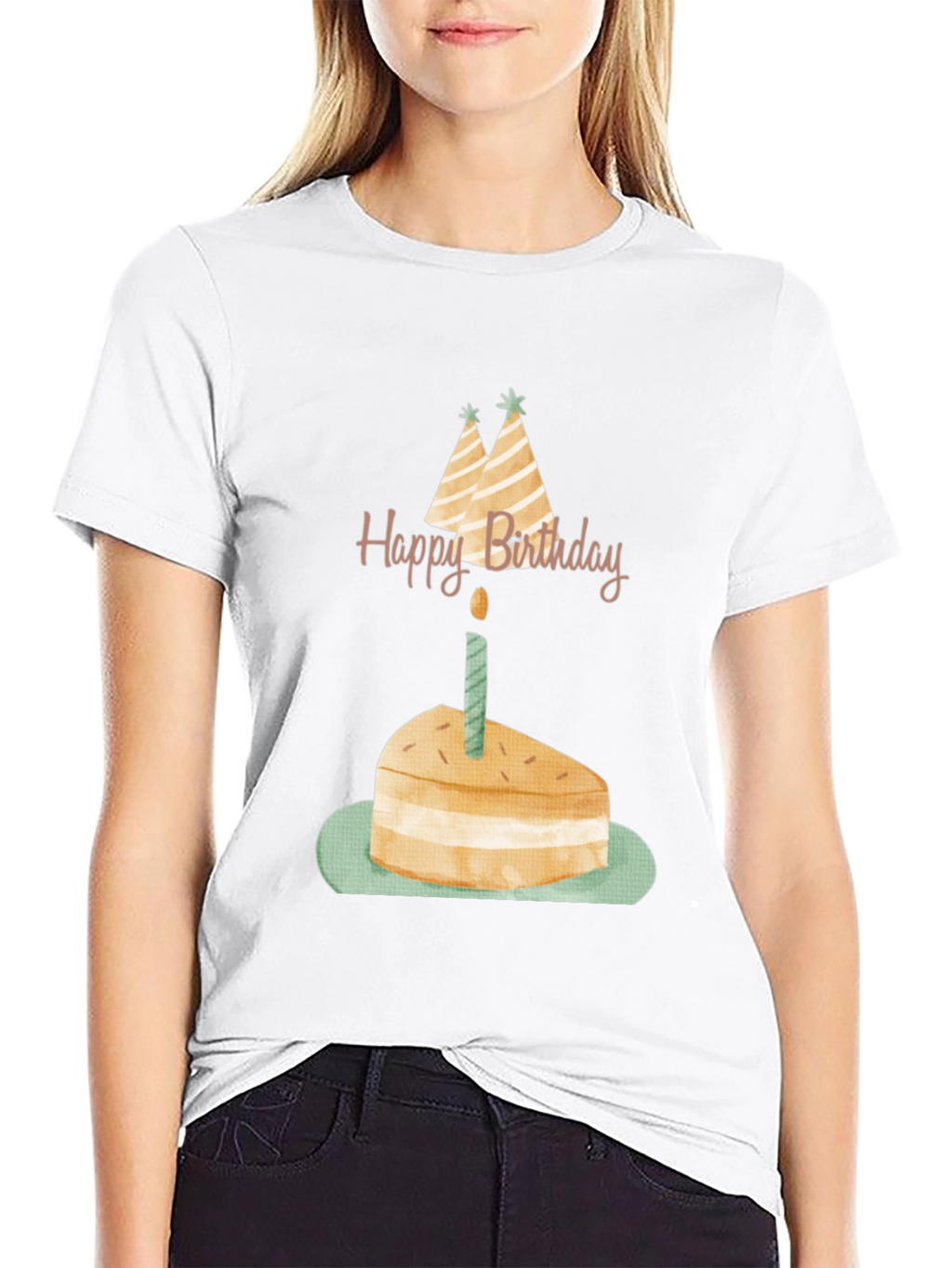 Birthday Cake Graphic Tee - Unisex Black T-Shirt