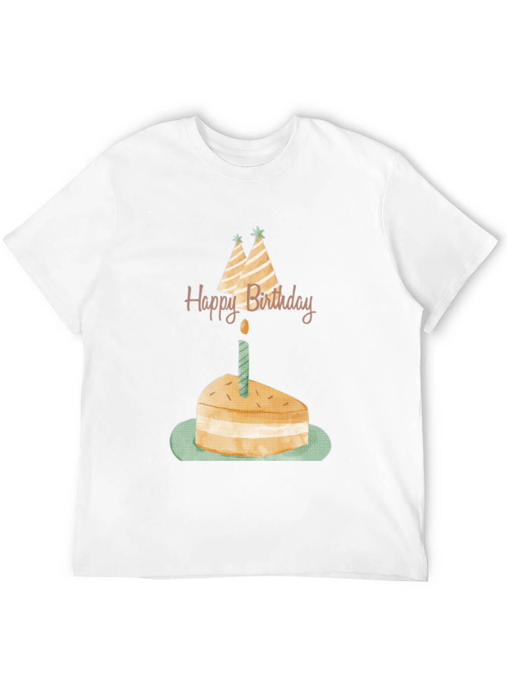 Birthday Cake Graphic Tee - Unisex Black T-Shirt