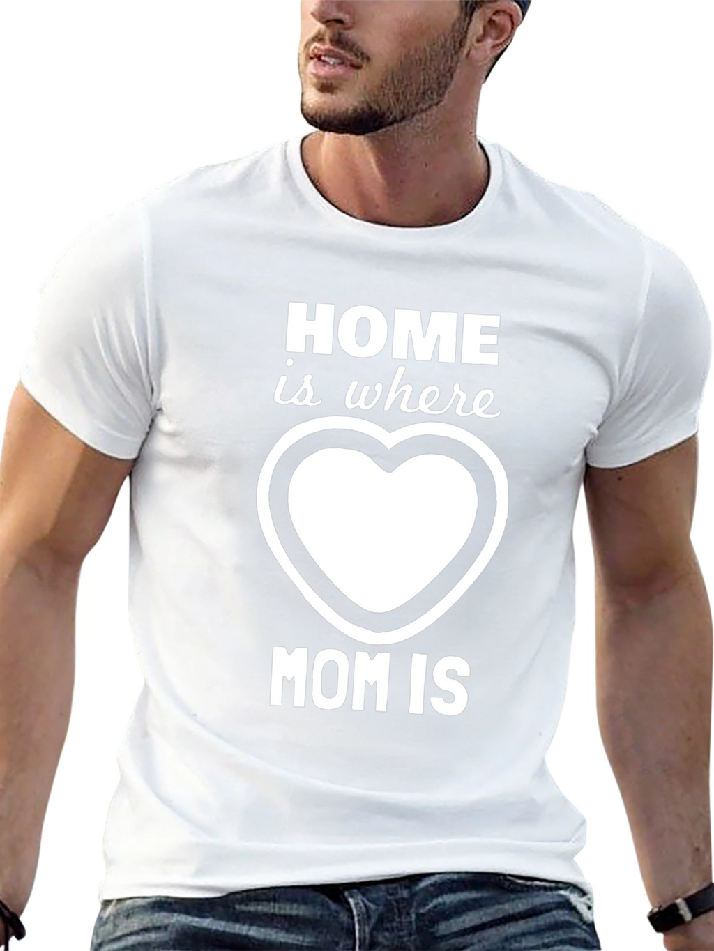 Home is Where Mom is T-Shirt - Black