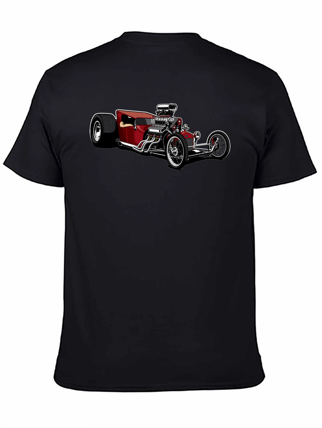 Hot Rod Car Graphic Black T-Shirt